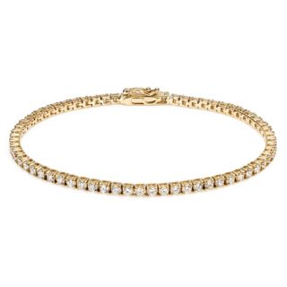 THOMAS & SOHN Lab Grown Brillanten min 3,05ct Tennis-Armband Silber Palladio