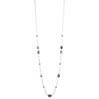 PERLEA Endlos-Collier Tahitizuchtperlen Länge ca. 90cm Silber rhodiniert