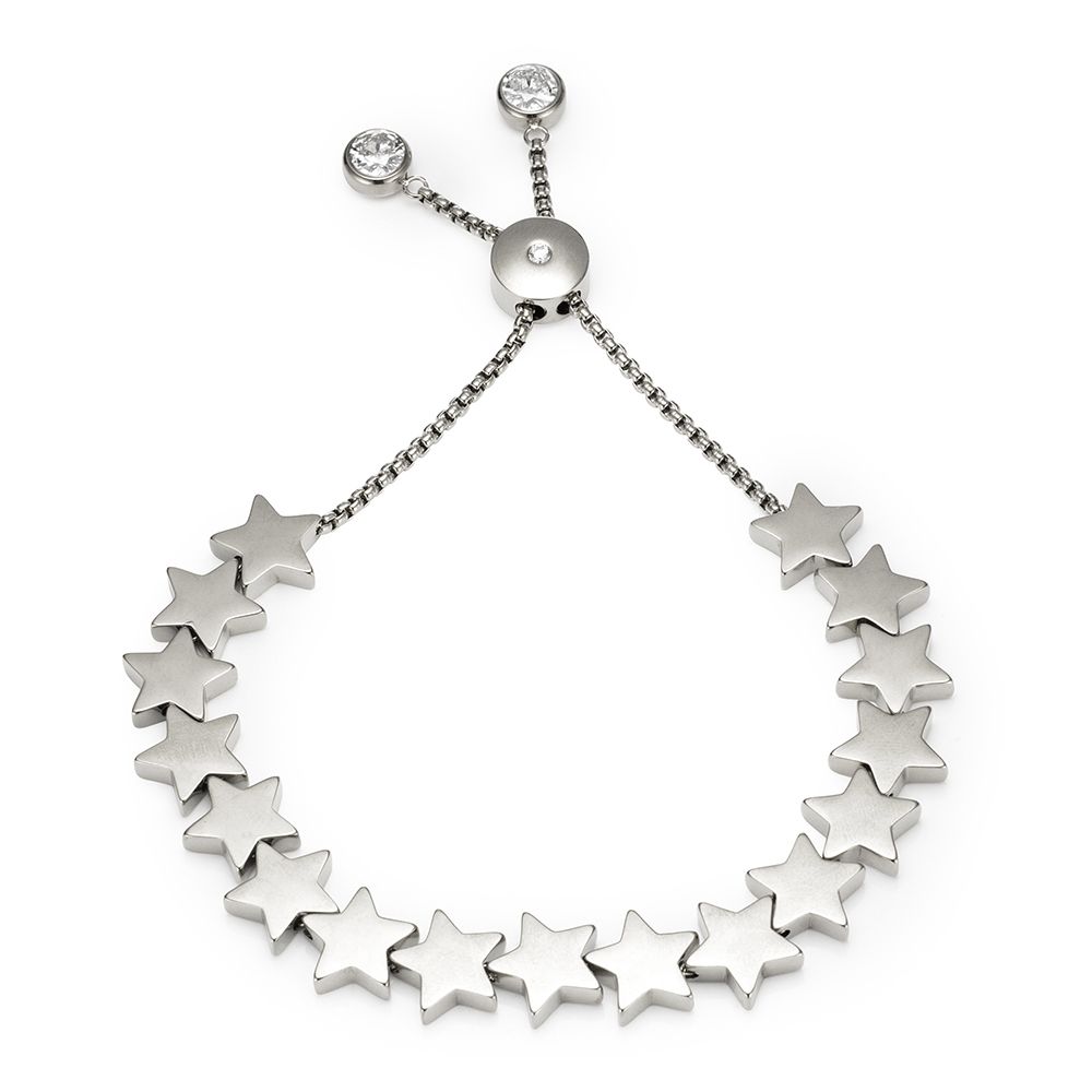 STEFFEN SCHRAUT Friendship-Armband Sterne poliert Edelstahl