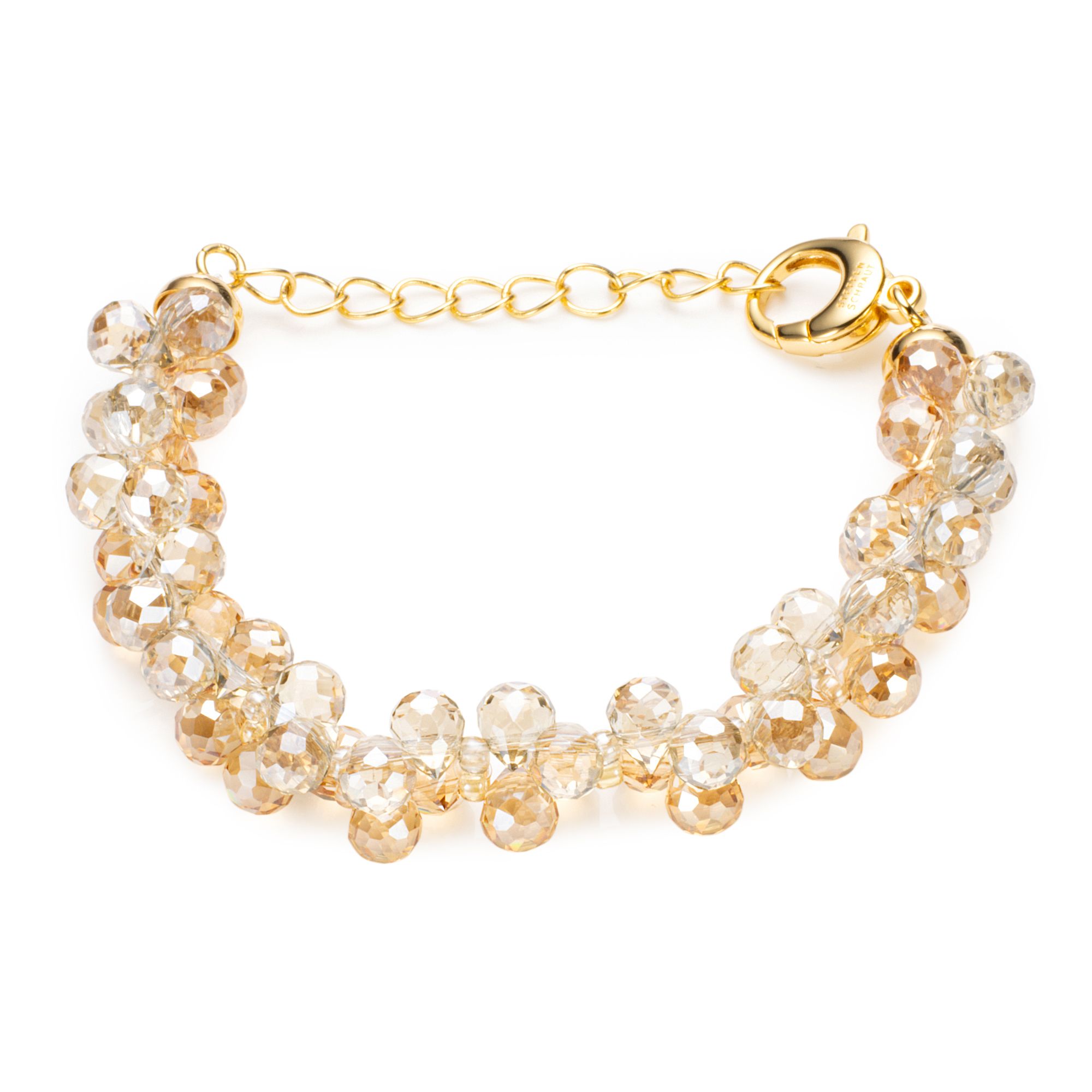 STEFFEN SCHRAUT Armband Glasperlen Länge ca. 17+5cm Modeschmuck