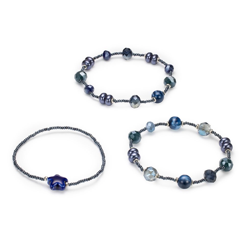 DINE 'N' Dance 3tlg Armband Set Stern Kugeln Modeschmuck