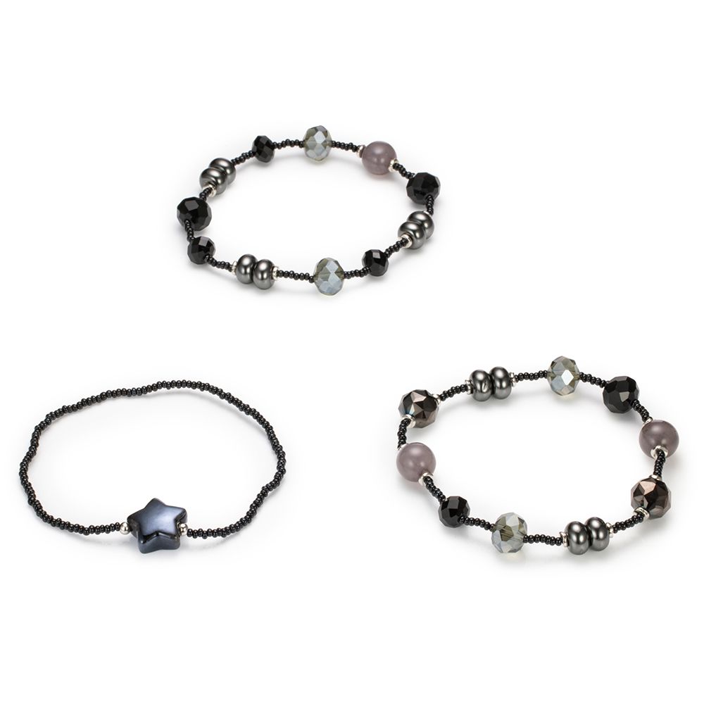 DINE 'N' Dance 3tlg Armband Set Stern Kugeln Modeschmuck