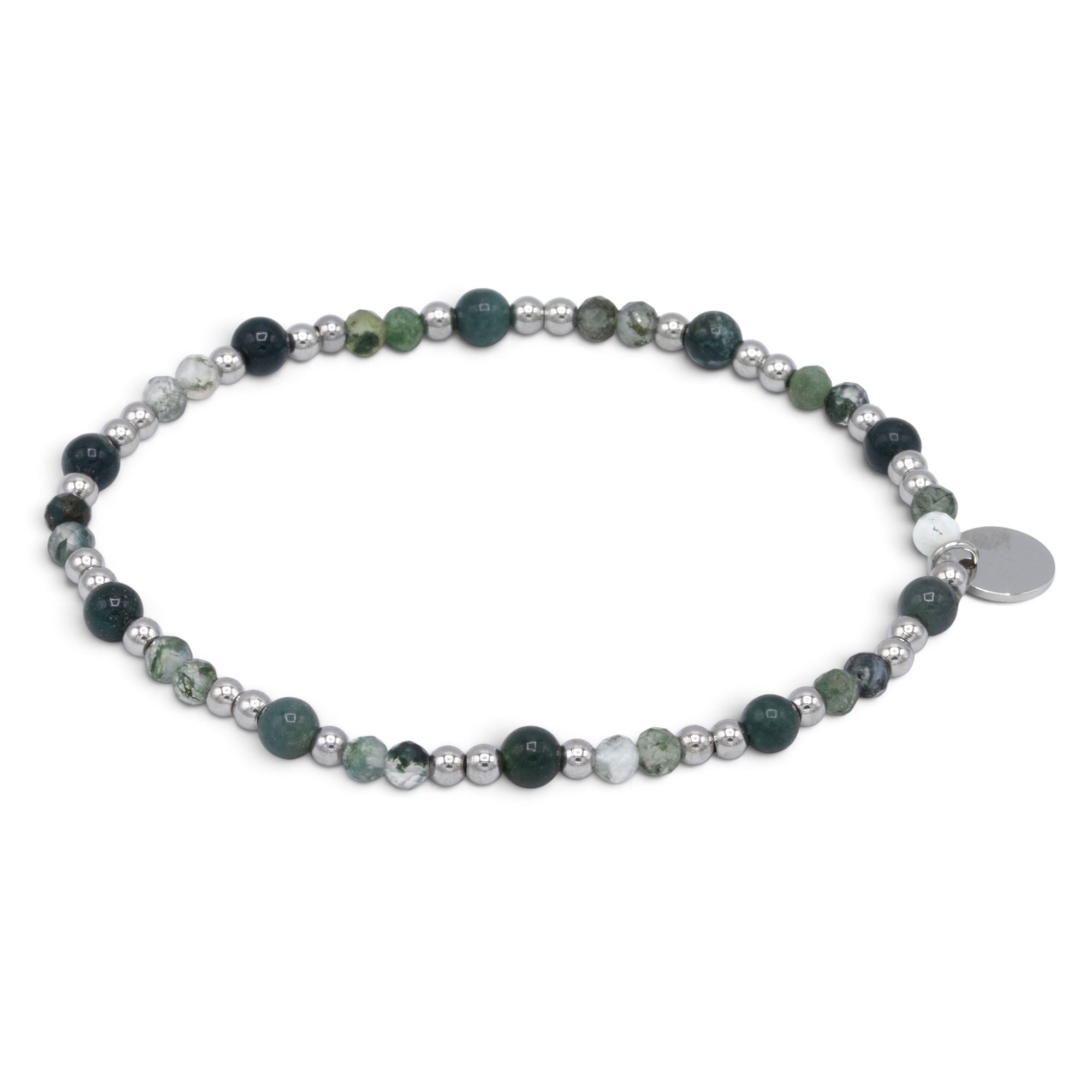 MONESSA Armband Edelsteine flexibel poliert