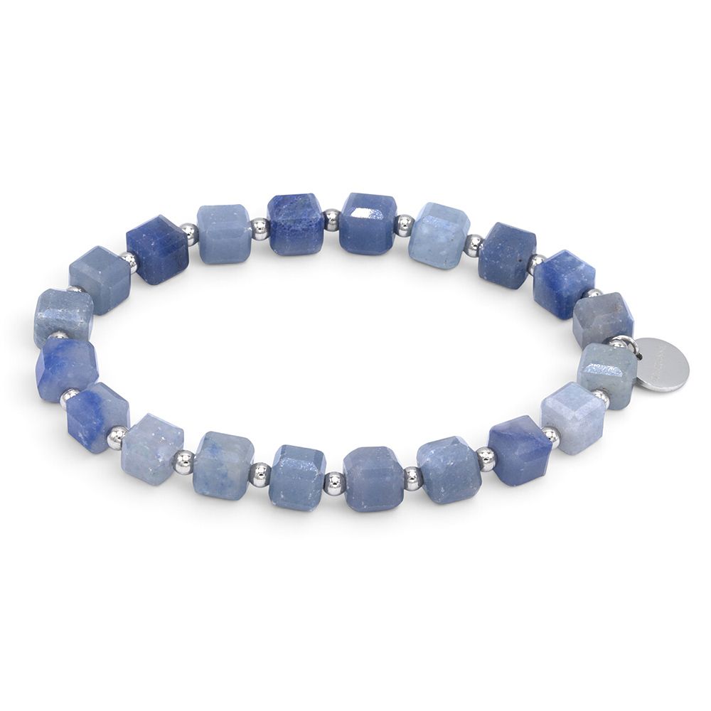 MONESSA Armband flexibel Edelsteine poliert