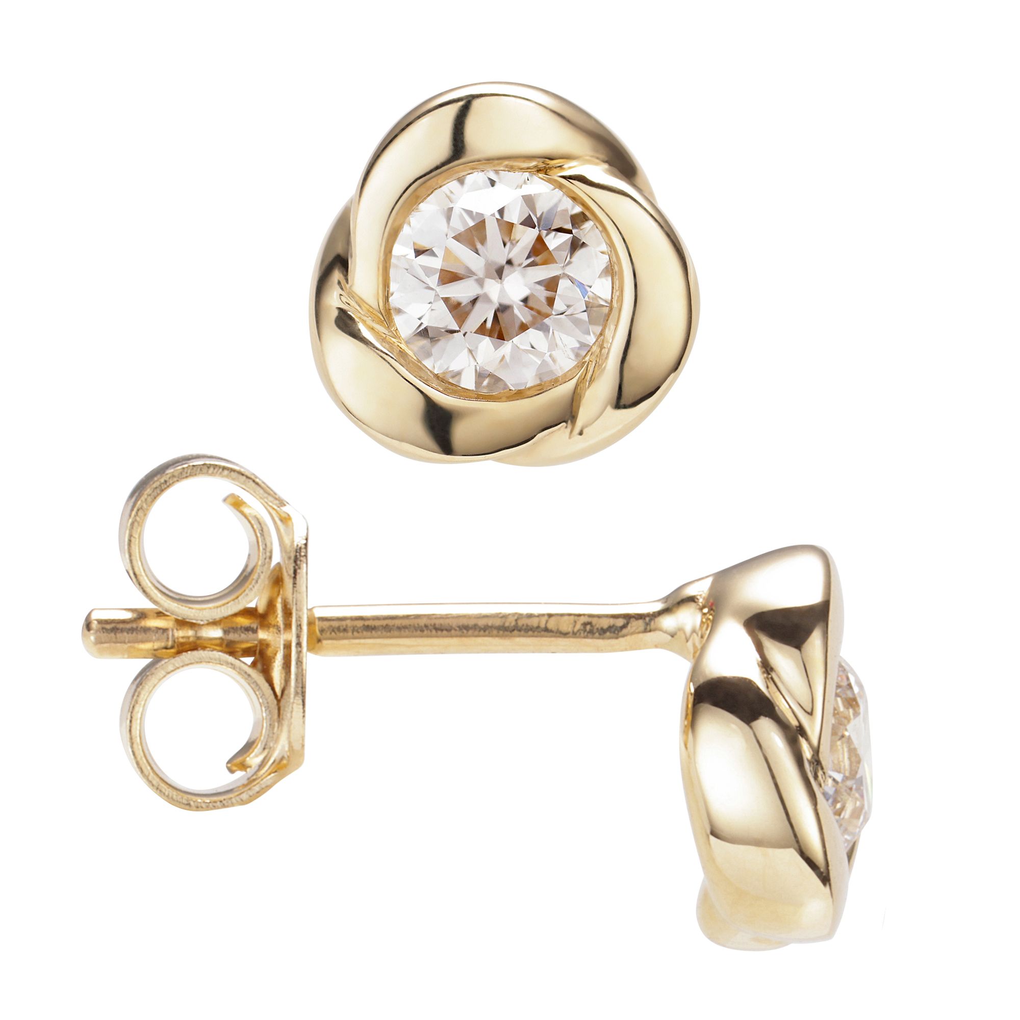 CANADIAN DIAMONDS Ohrstecker 2 Brillanten zus. ca. 0,50ct Gold 585