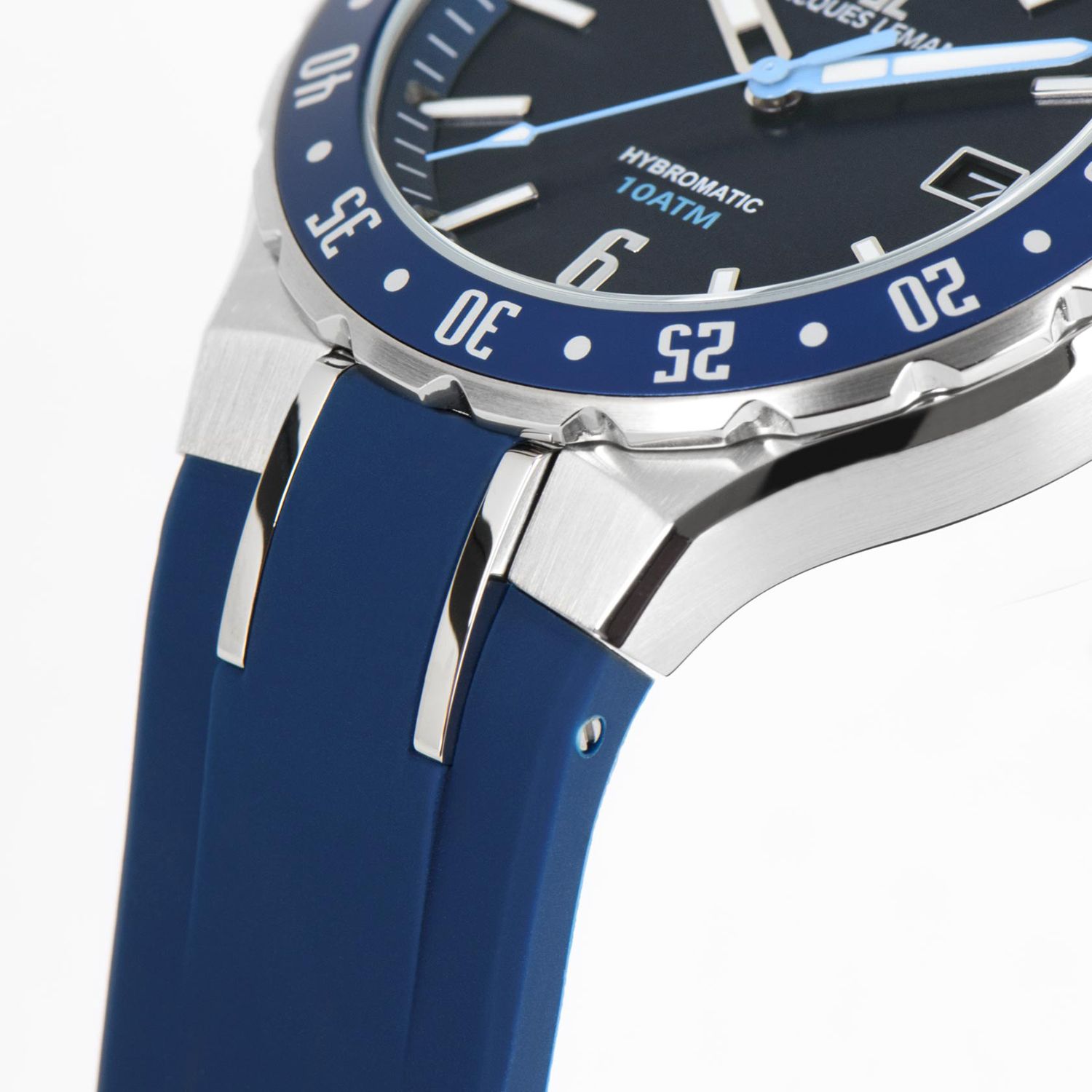 JACQUES LEMANS Herrenuhr Hybromatic 1-2109 Silikonband - QVC.de