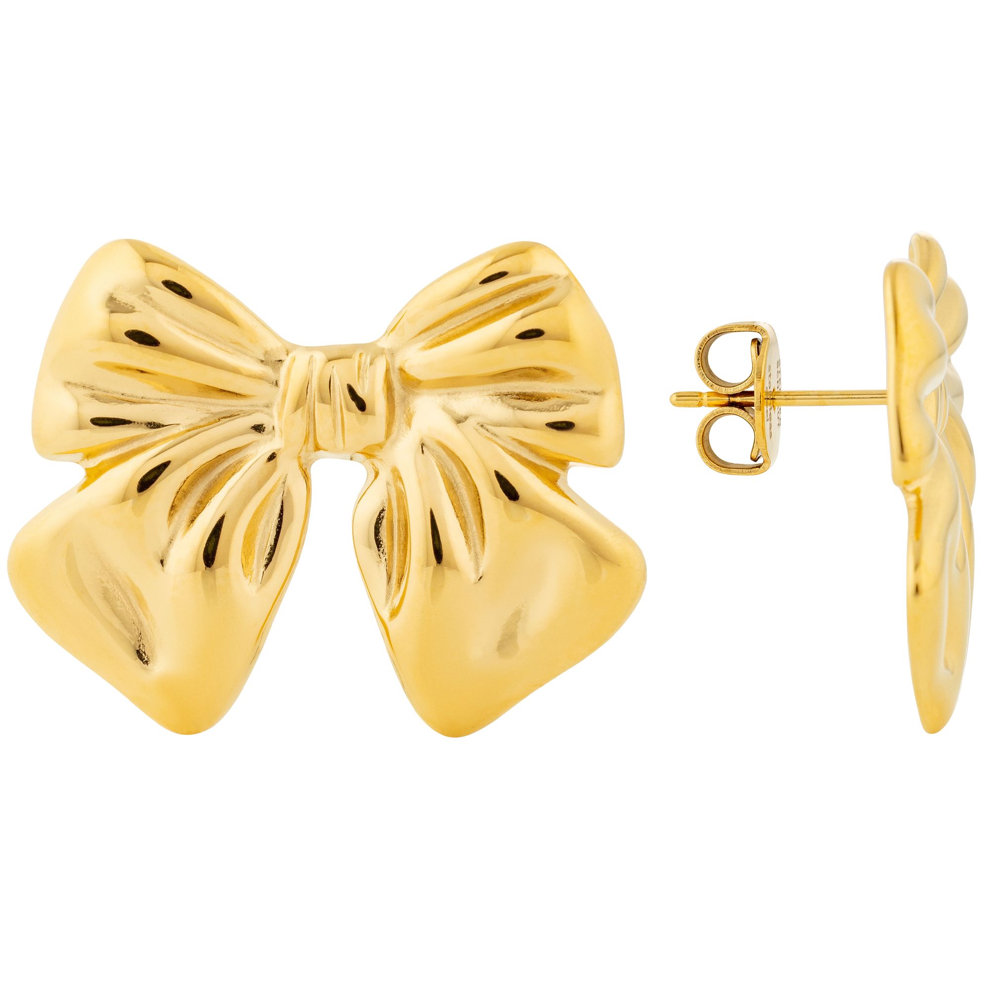 STEFFEN SCHRAUT Ohrstecker Schleifen poliert Edelstahl