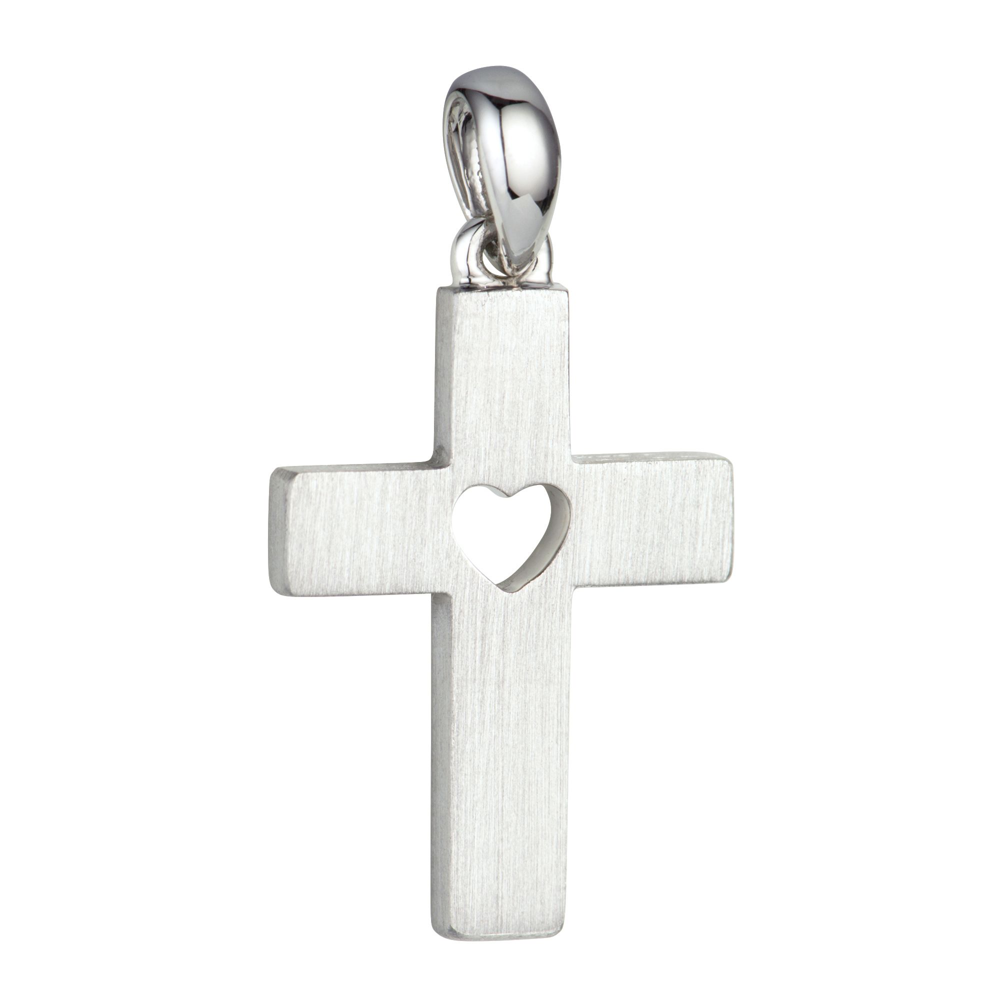 PLATINITY Kreuz-Anhänger mattiert/poliert mind. 1,4g Platin 950