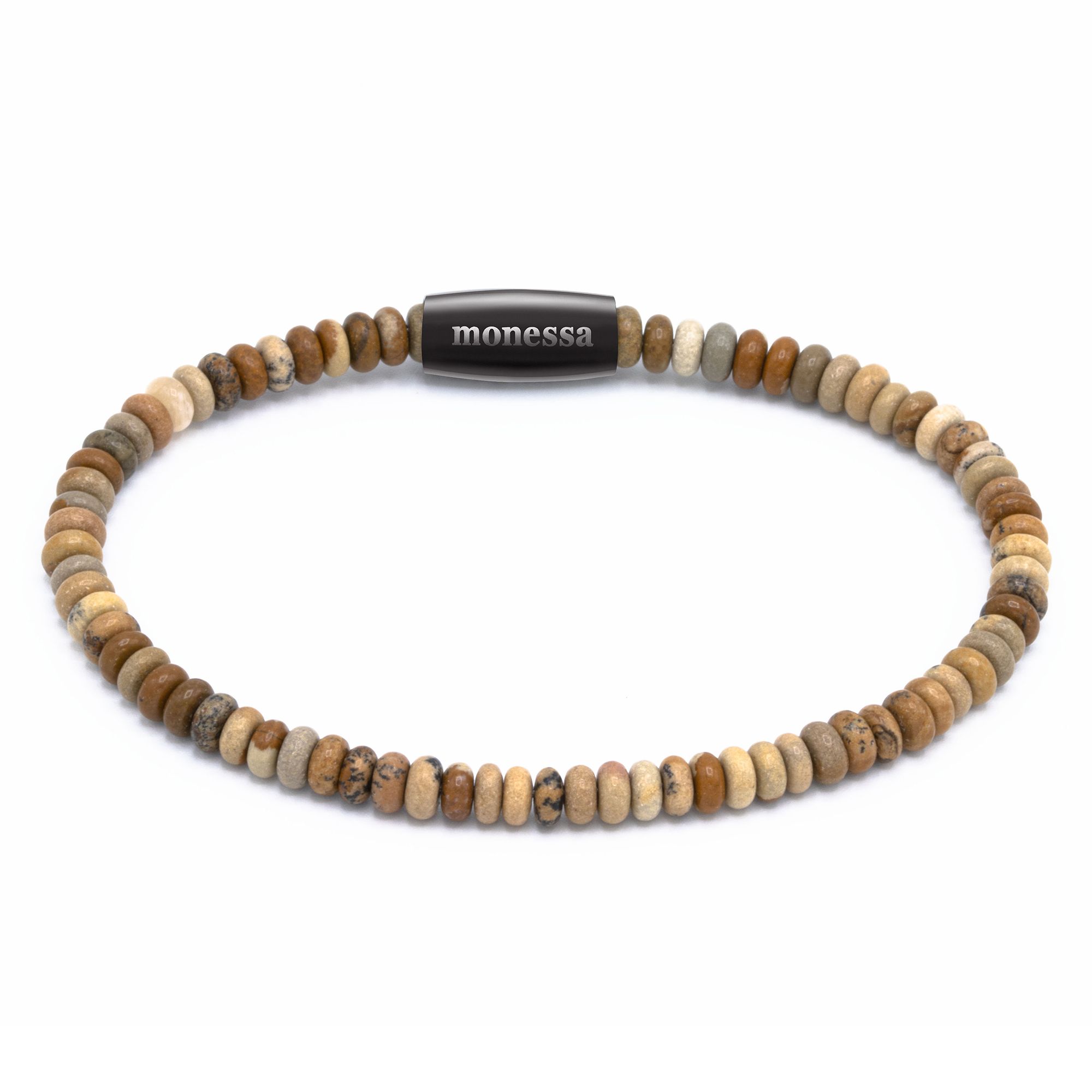 MONESSA Armband Edelsteine Nugget Magnetverschluss