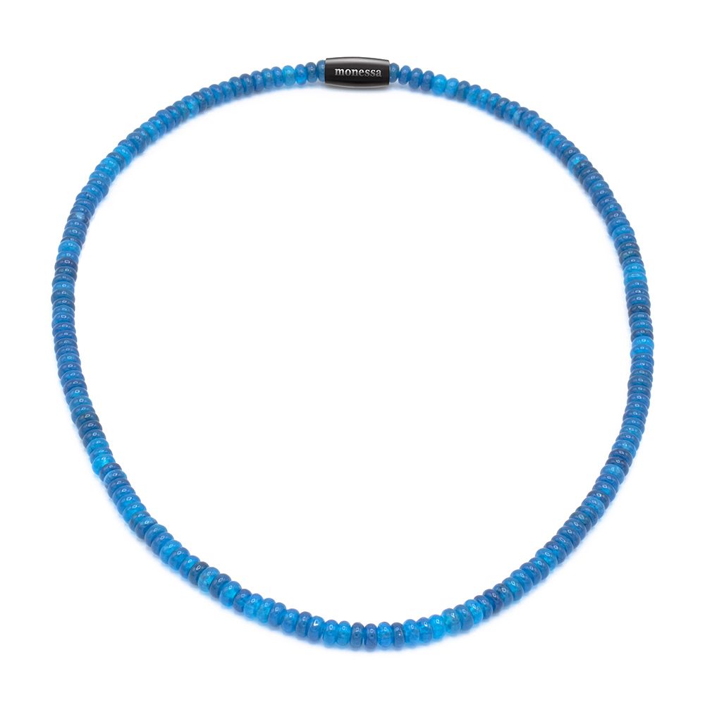 MONESSA Collier Edelsteine Magnetverschluß Edelstahl