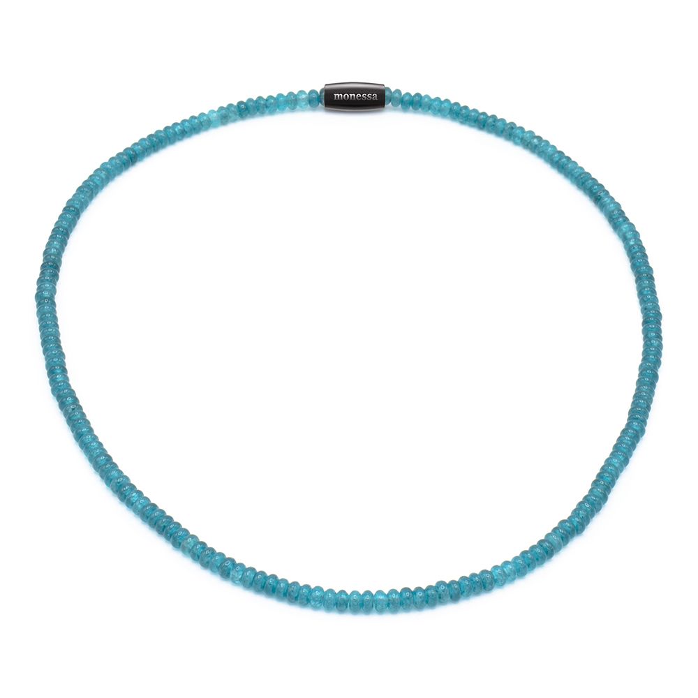 MONESSA Collier Edelsteine Magnetverschluß Edelstahl