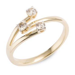DIAMOUR Ring 3 Brillanten zus. ca. 0,25ct Gold 585