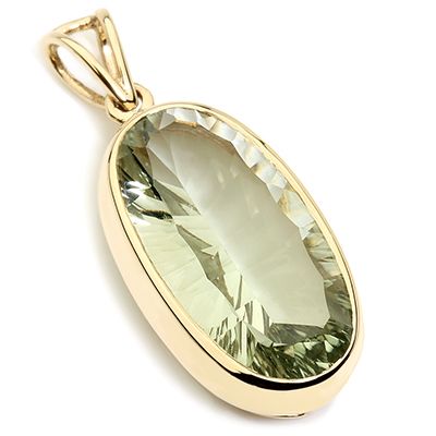 SOPHISTICUTS Milleniumschliff Prasiolith 7,00ct Anhänger