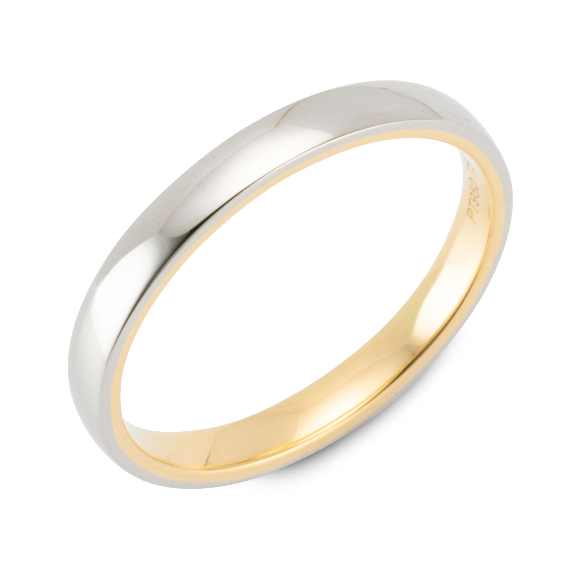 PLATINITY Ring poliert mind. 3,6g Platin 950/Gold 750