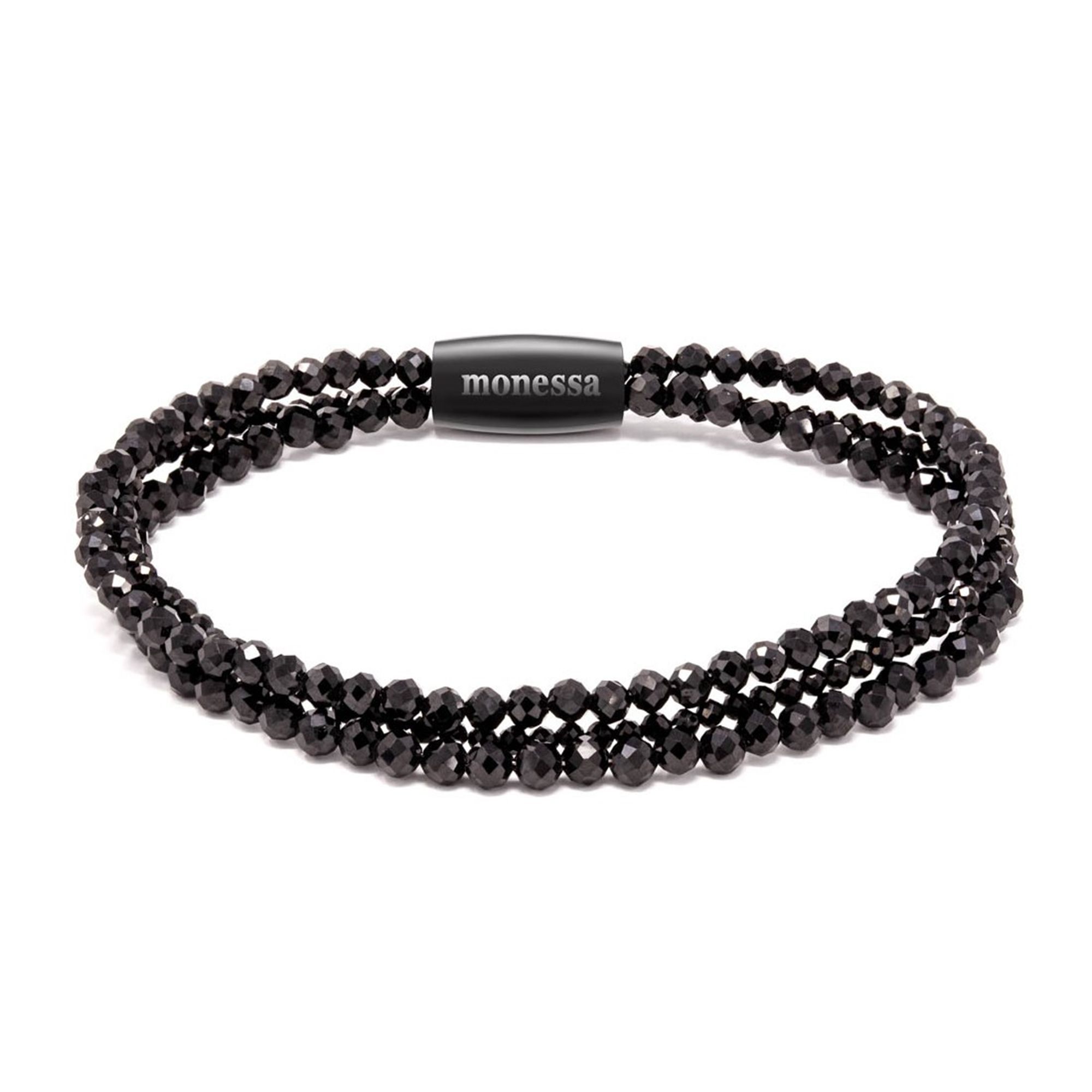 MONESSA Armband 3-Strang Edelsteine Magnetverschluss