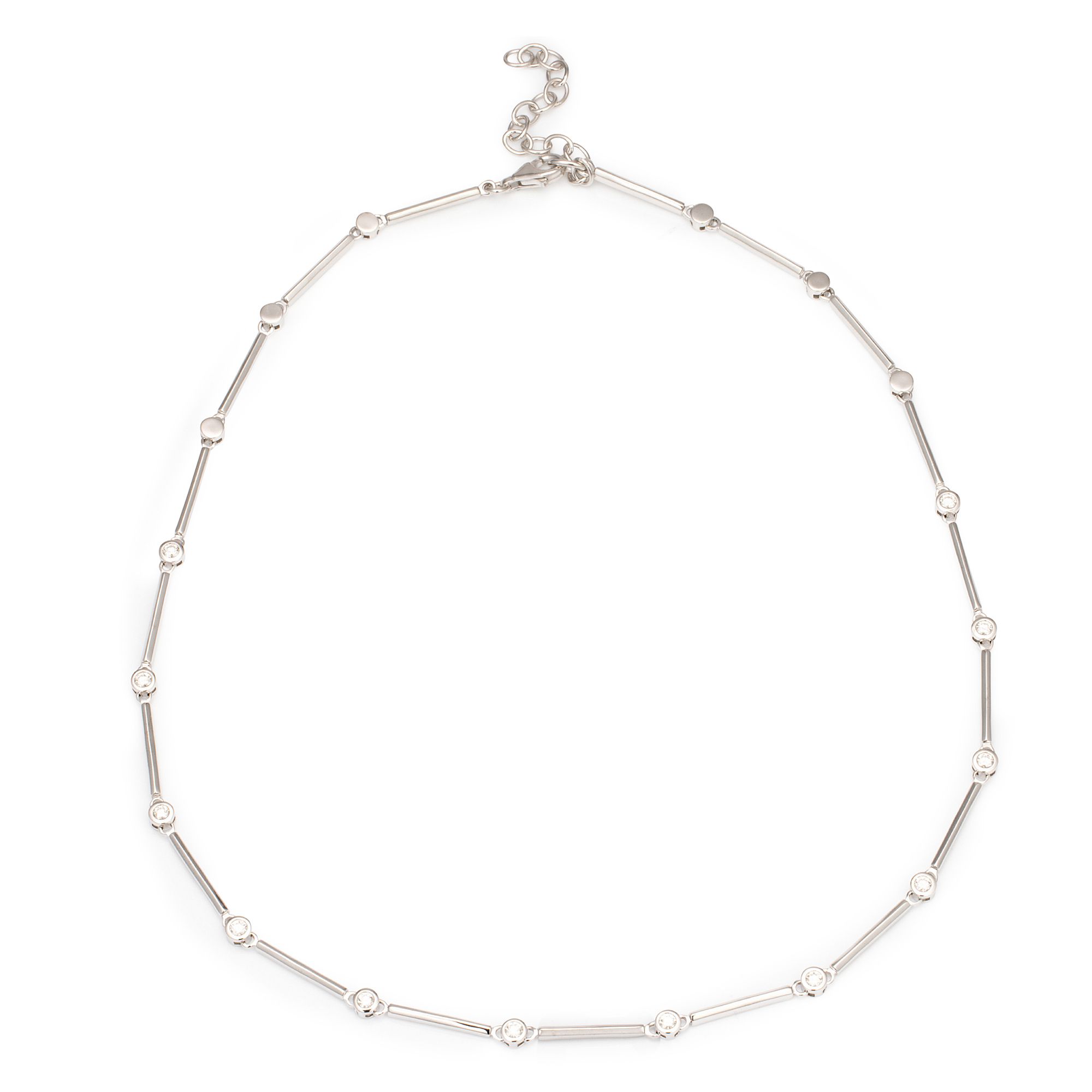 DIAMOUR Collier 12 Brillanten zus. ca. 0,72ct Silber 925