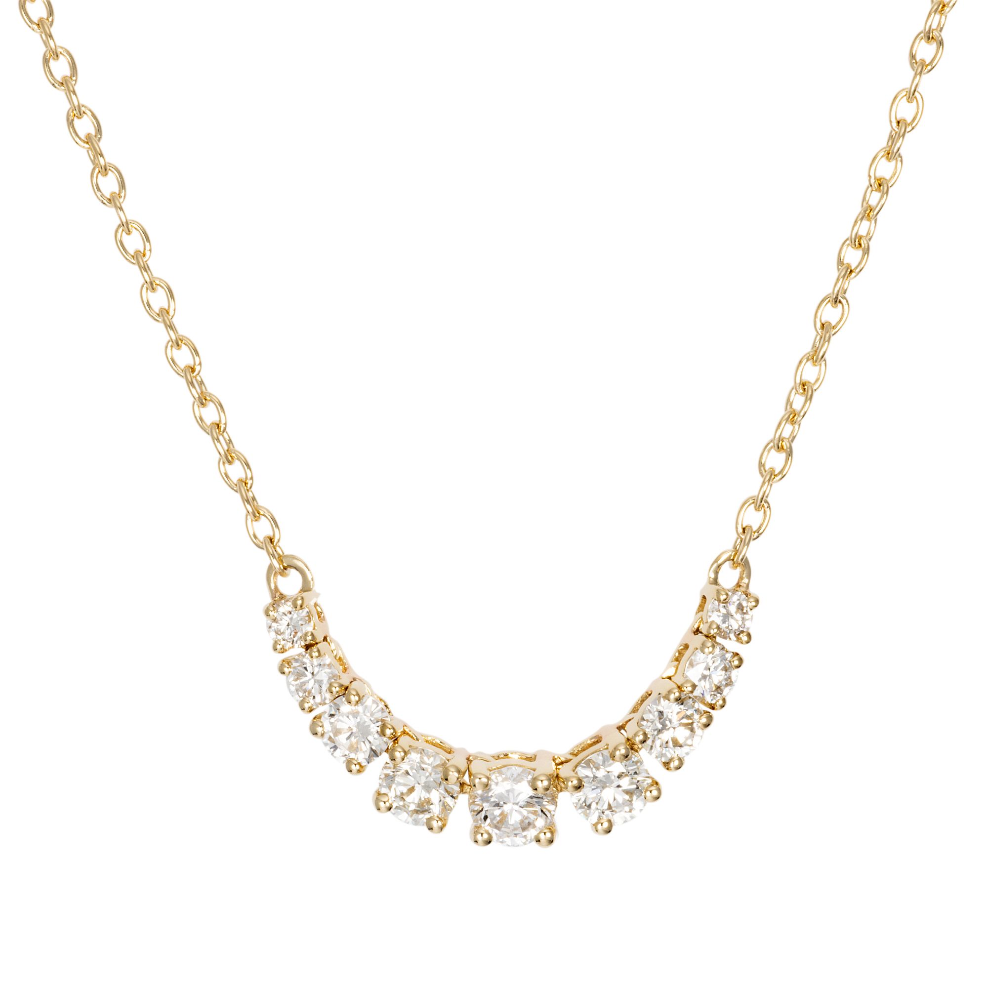 DIAMOUR Collier 12 authentic Brillanten zus. ca. 0,15ct Gold 585