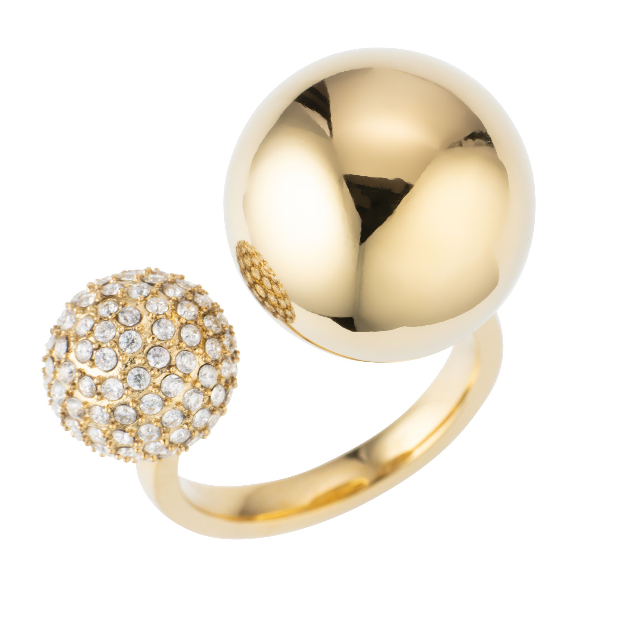 STEFFEN SCHRAUT Ring Kugeldesign 130 Zirkonia Edelstahl