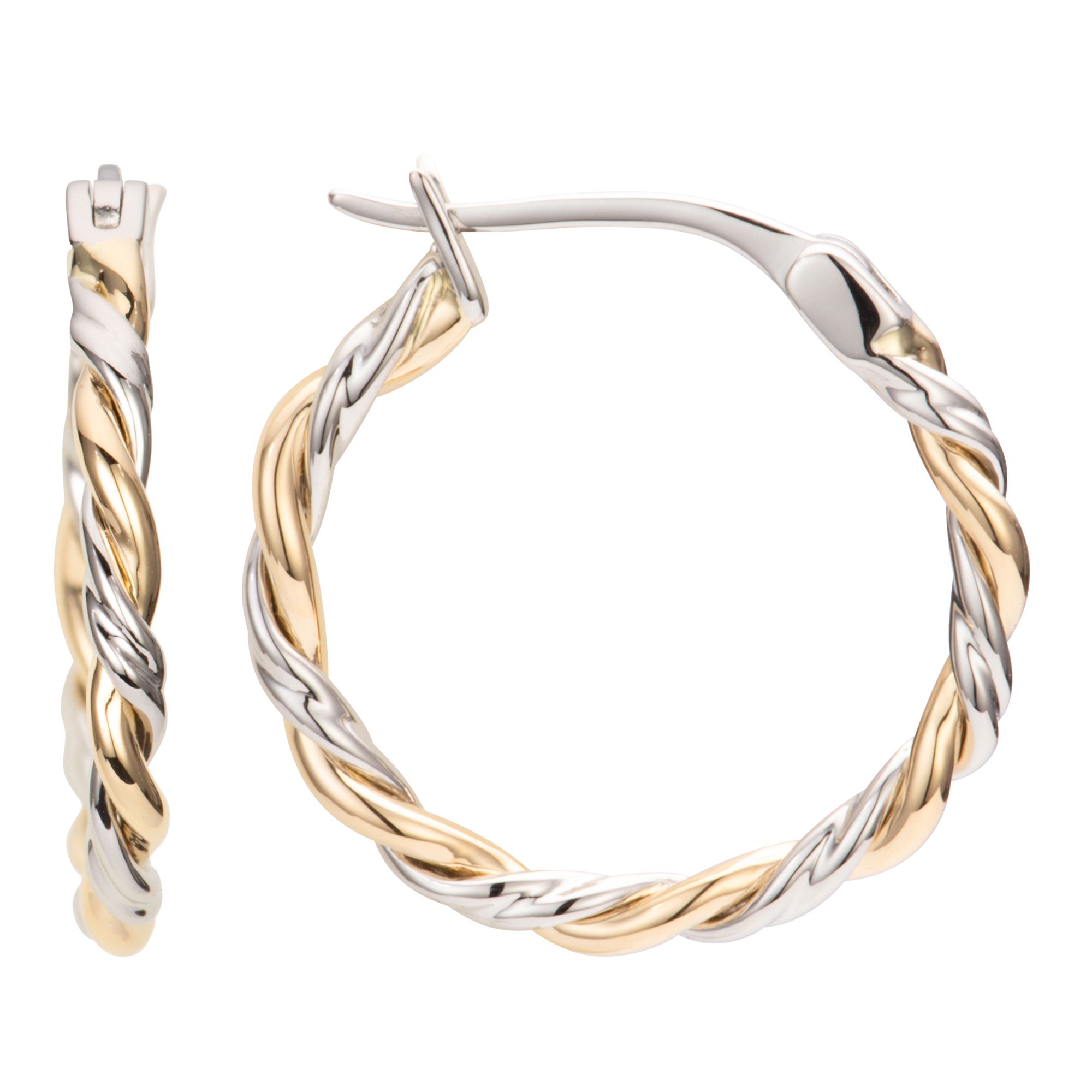 PLATINITY Creolen poliert mind. 3g Platin 950/Gold 750