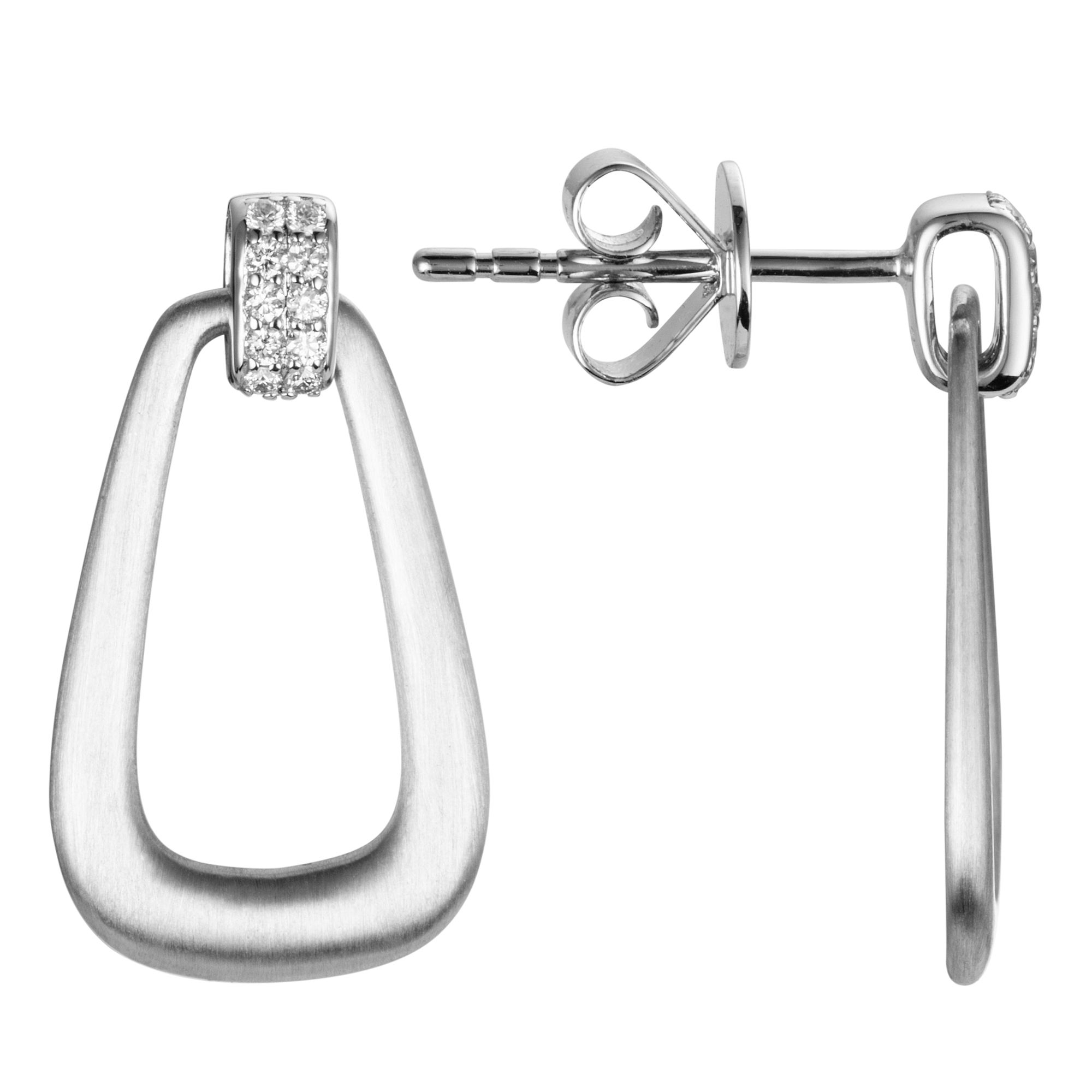 PLATINITY Ohrhänger 20 Brillanten zus. ca. 0,10ct Platin 950