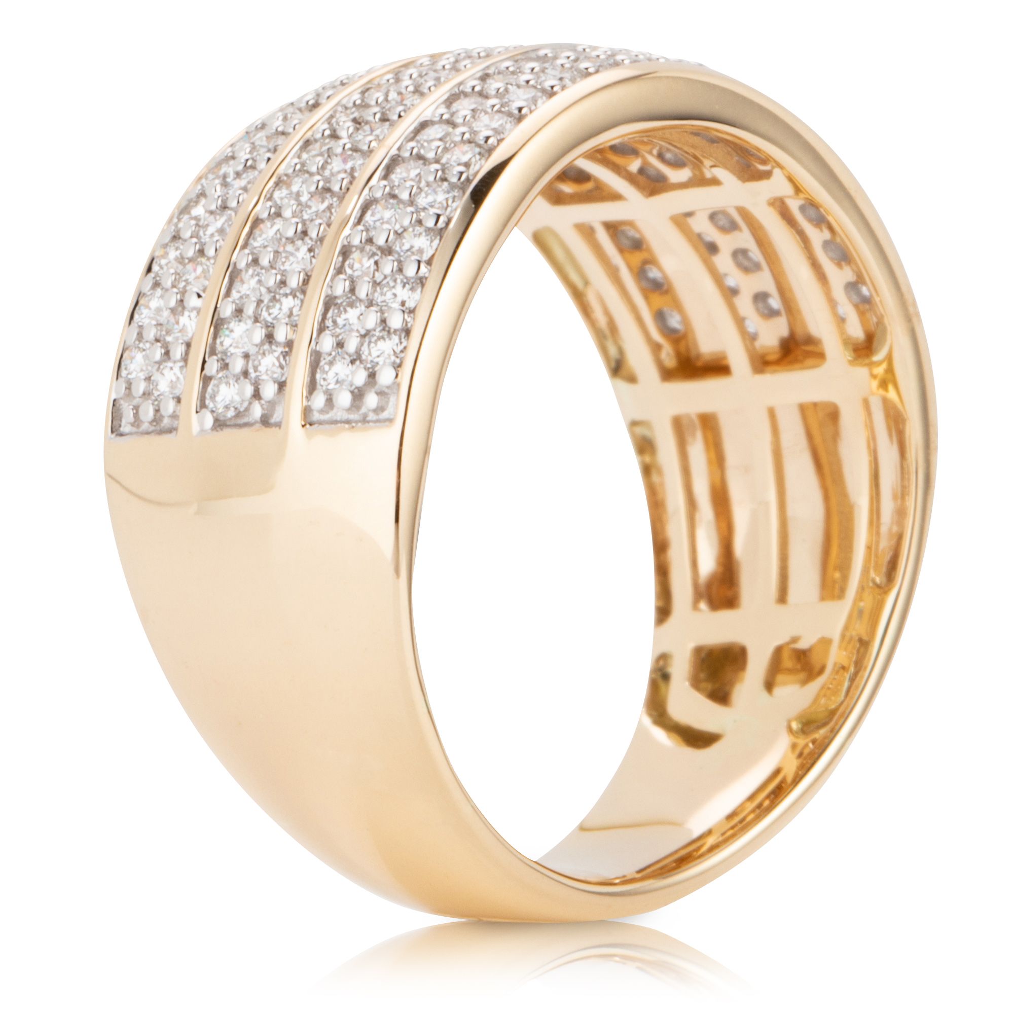 DIAMOUR Ring 113 Brillanten zus. ca. 0,80ct Gold 585 - QVC.de