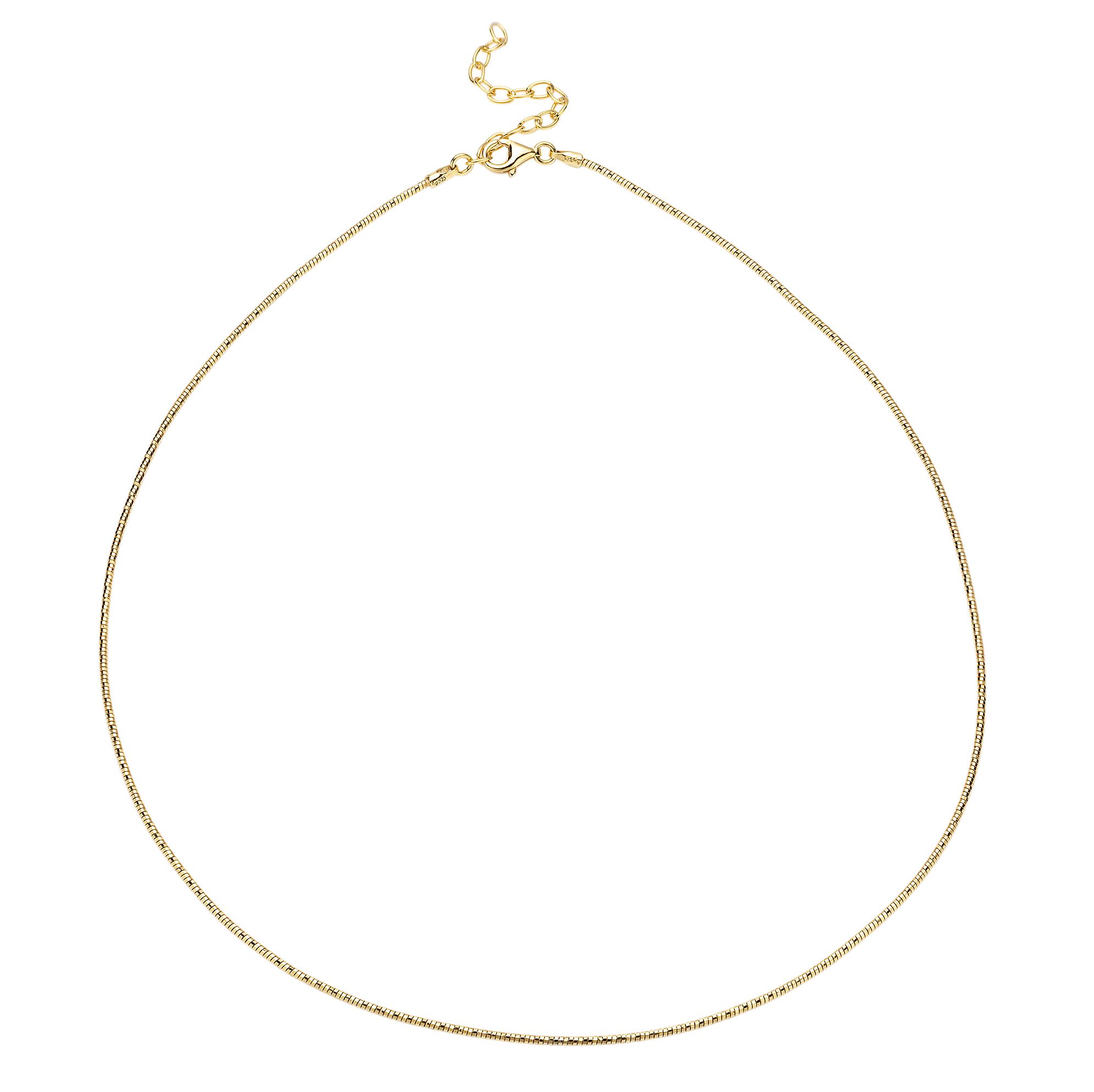 Superflex- Omegareif Länge ca. 42cm +5cm 1,3mm Silber 925