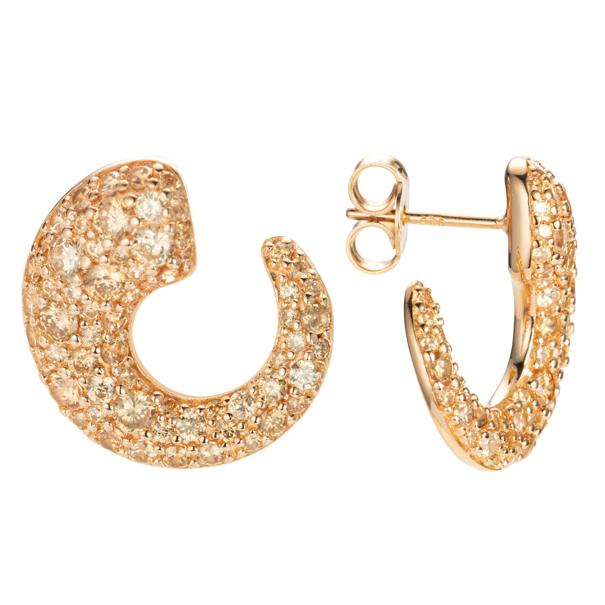 DIAMONIQUE® Ohrstecker = 2,44ct Brillantschliff Silber 925