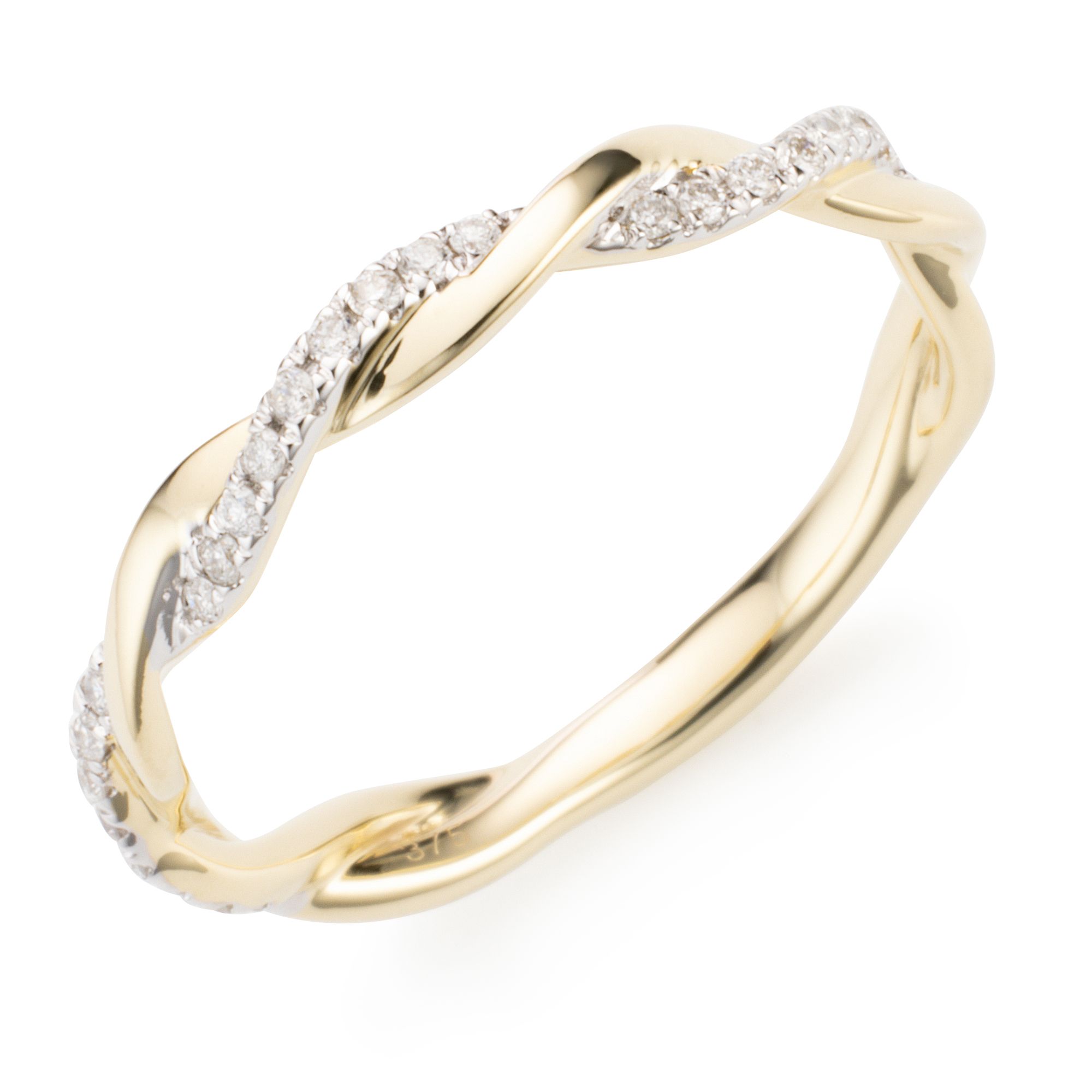 DIAMOUR Ring 27 Brillanten zus. ca. 0,15ct Gold 375