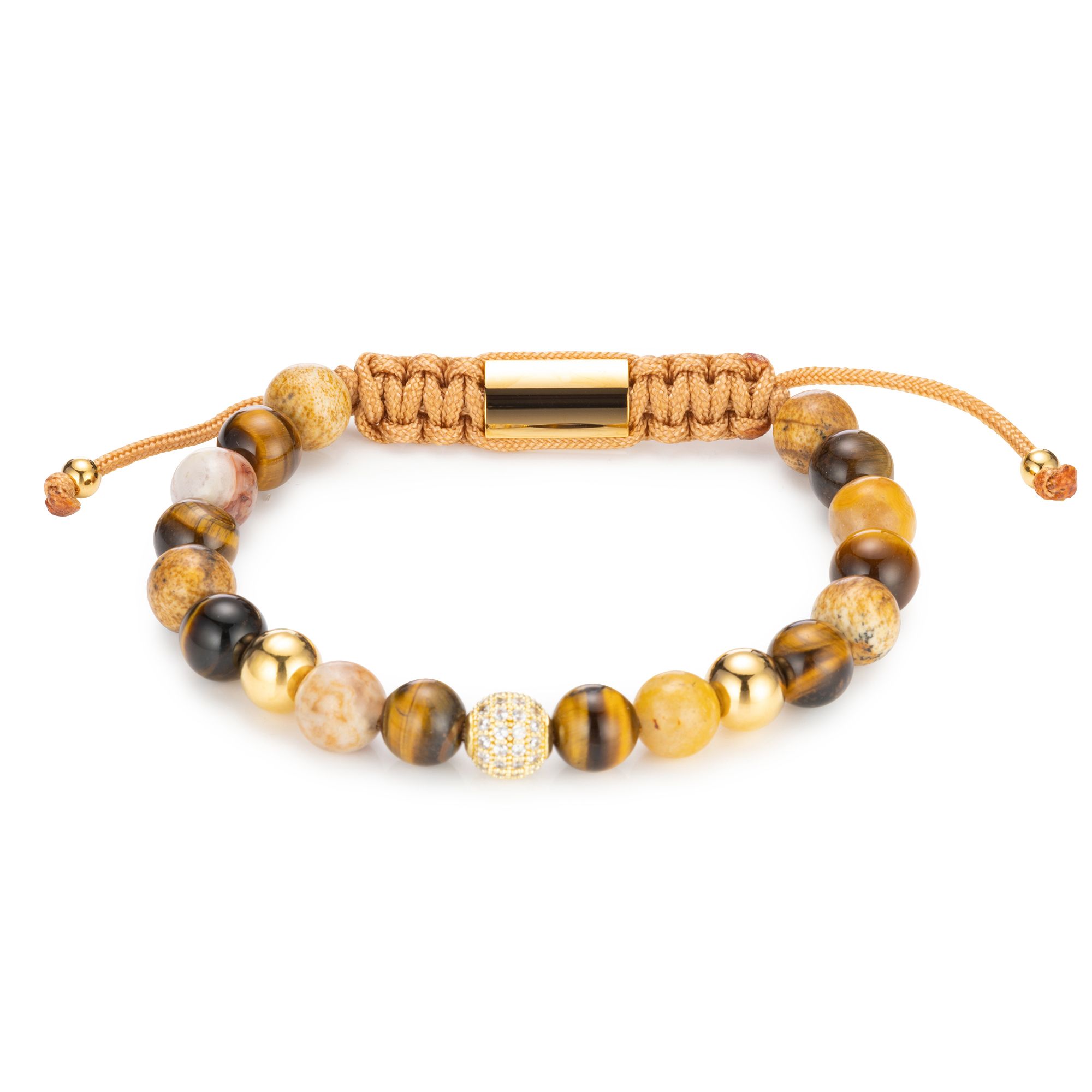 STEFFEN SCHRAUT Armband Edelsteine Zugverschluss Edelstahl