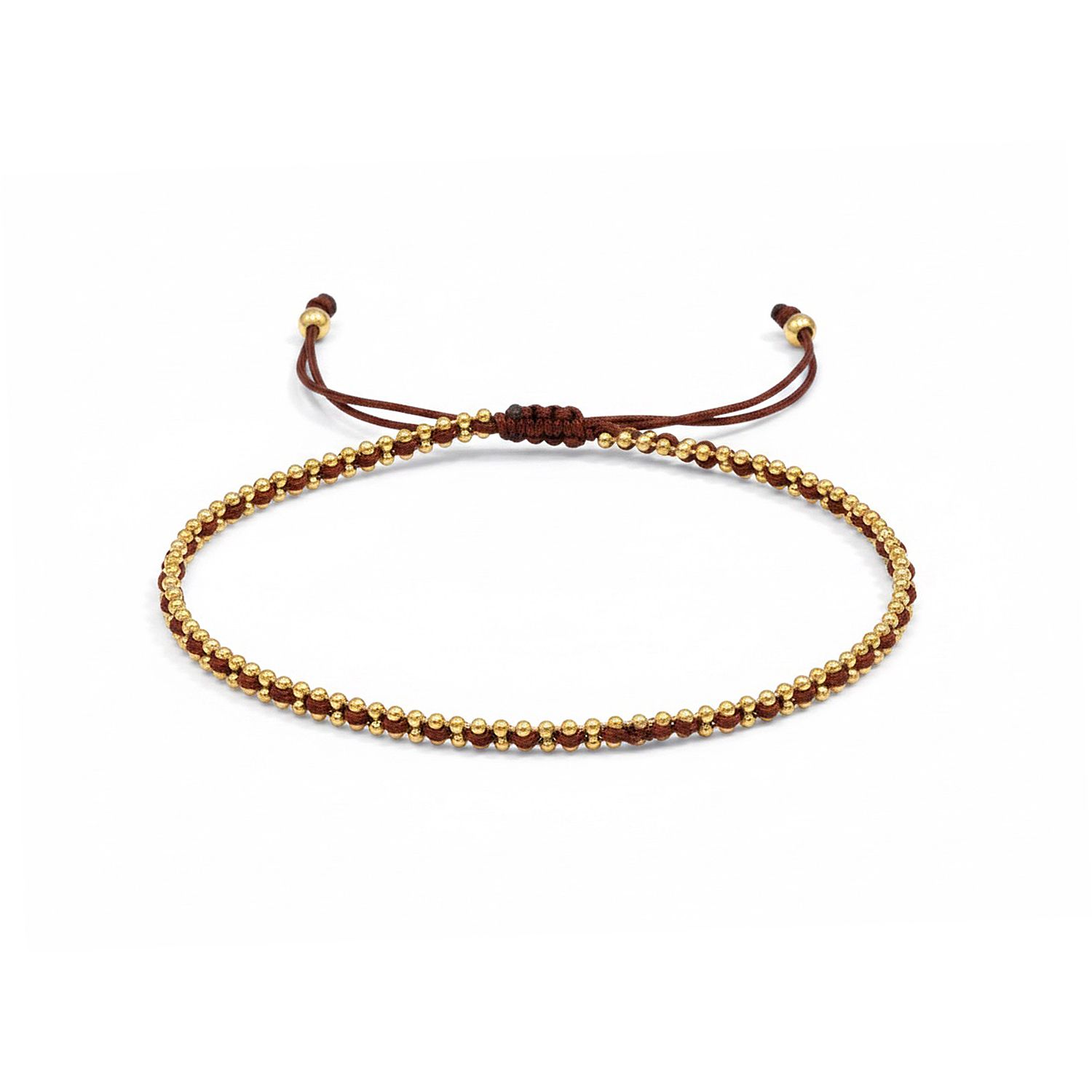 MONESSA Armband Makramee Edelstahl handgeknüpft