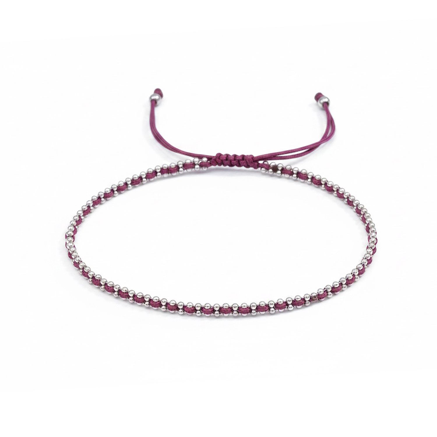 MONESSA Armband Makramee Edelstahl handgeknüpft