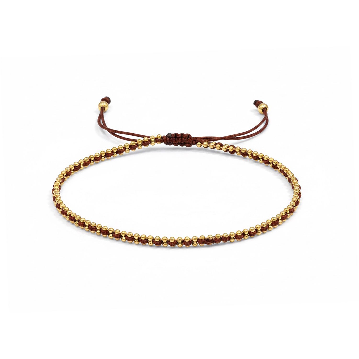 MONESSA Armband Makramee Edelstahl handgeknüpft
