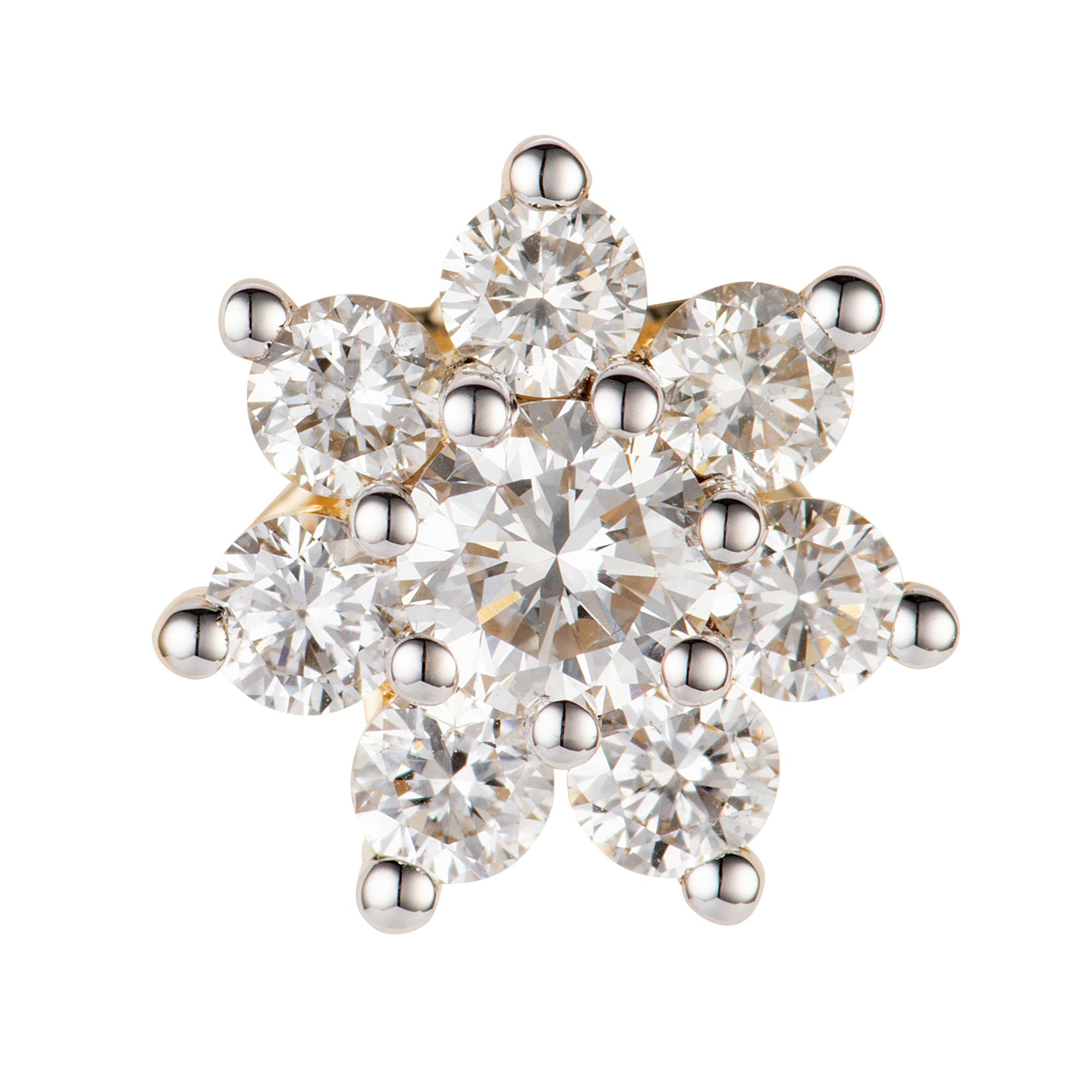 DIAMOUR Anhänger 8 Brillanten 0,30ct hfw/SI Gold 585