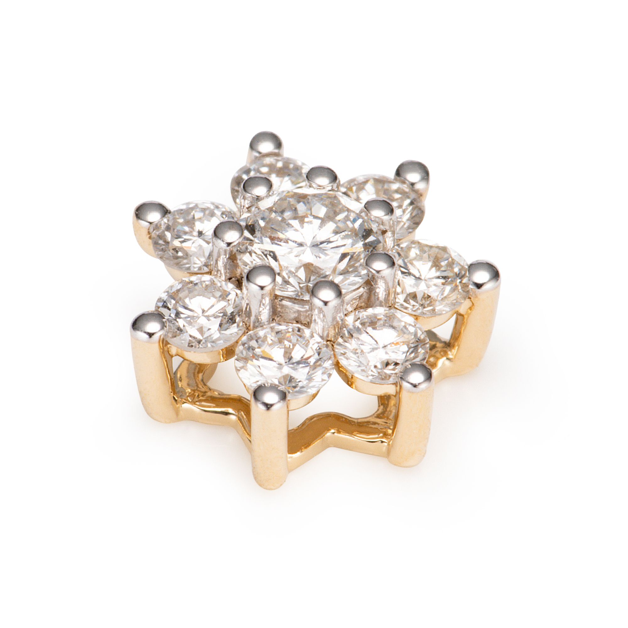 DIAMOUR Anhänger 8 Brillanten 0,30ct hfw/SI Gold 585