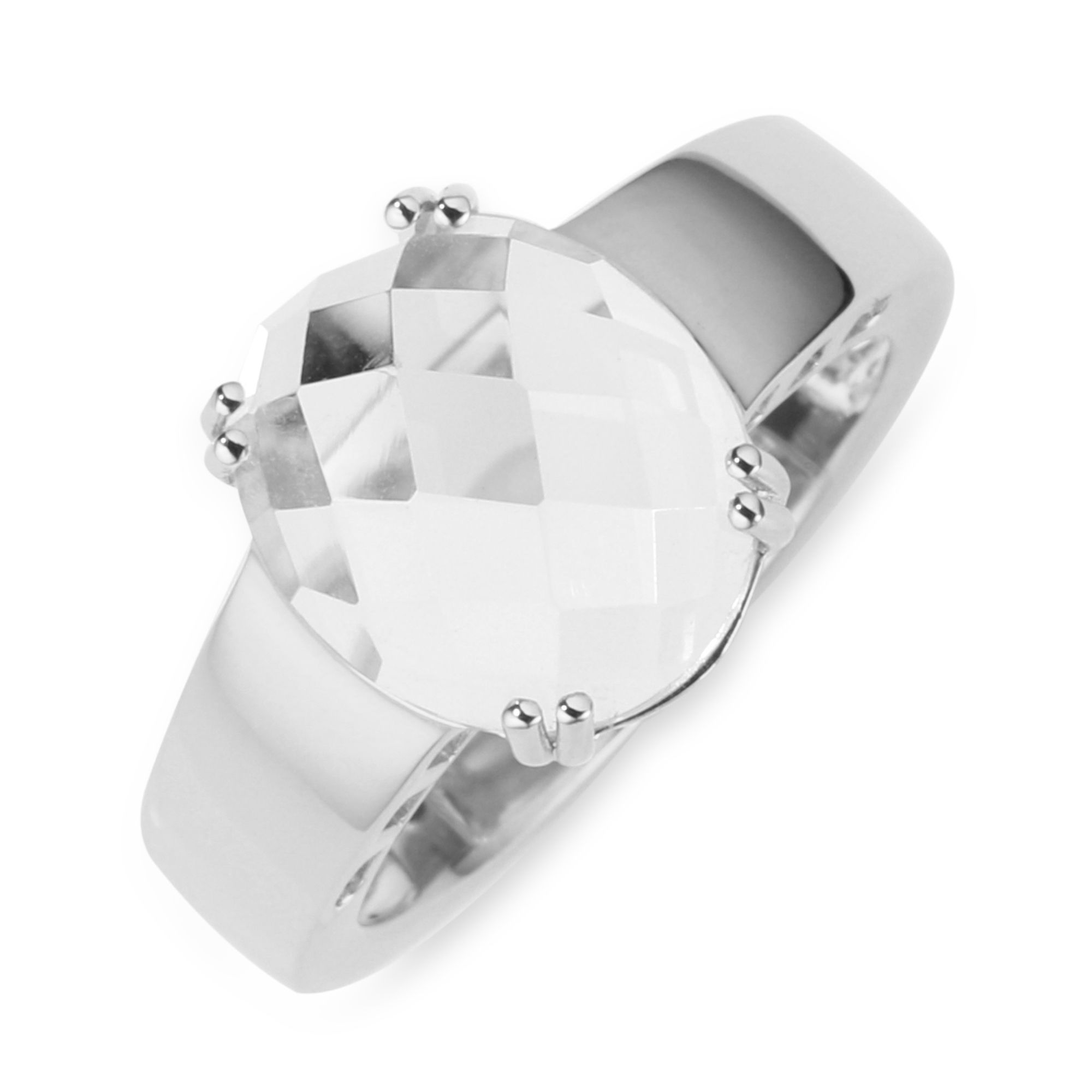 ROYELLE Bergkristall Ring ca. 5,10ct Silber 925