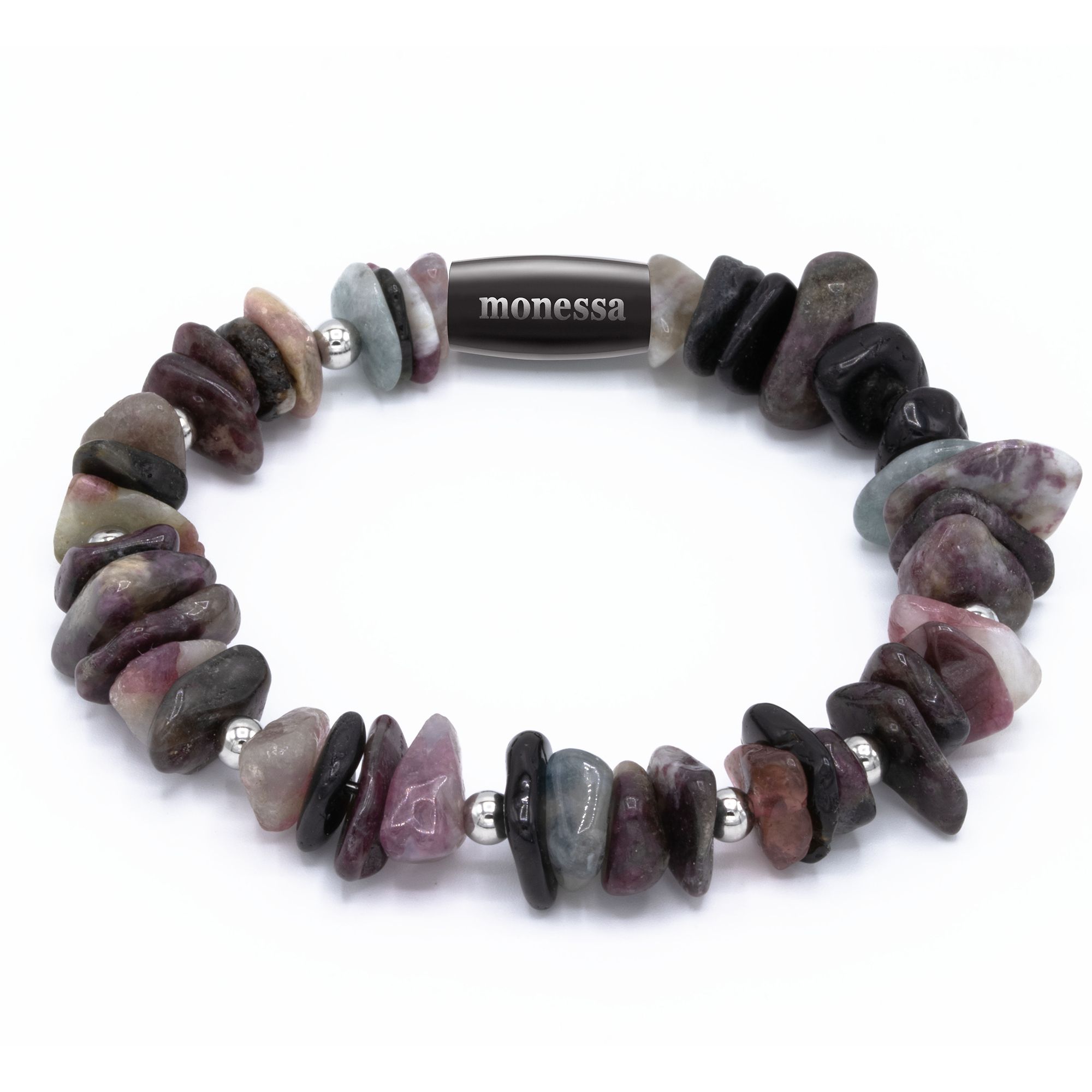 MONESSA Armband Edelsteine Splitter Magnetverschluss