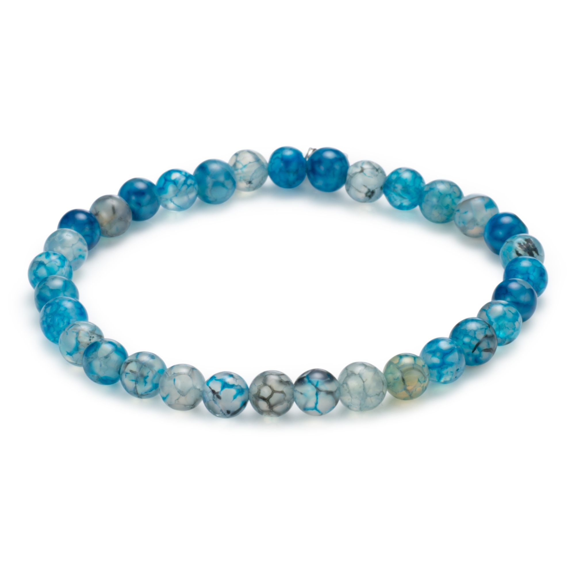 MONESSA Armband Edelsteine flexibel Logo-Plättchen