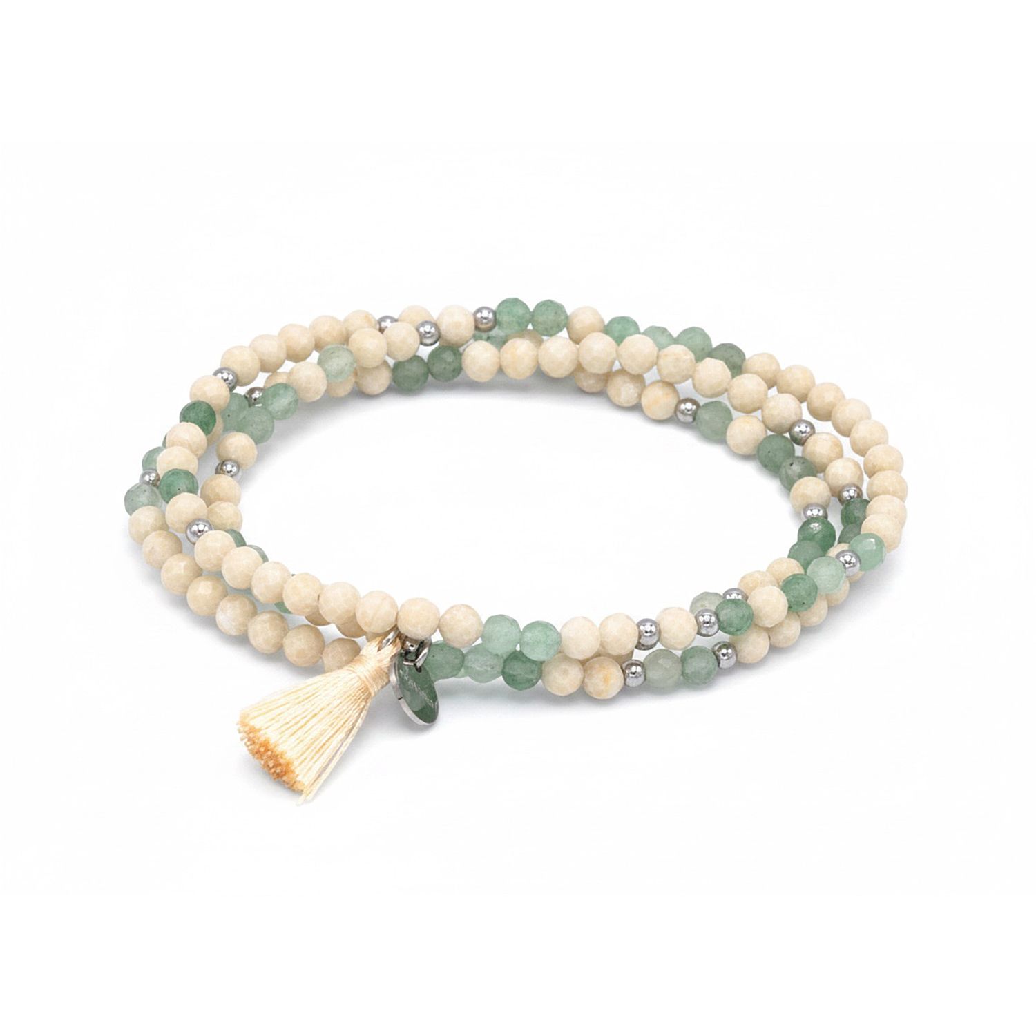 MONESSA Armband Edelsteine flexibel mit Quaste