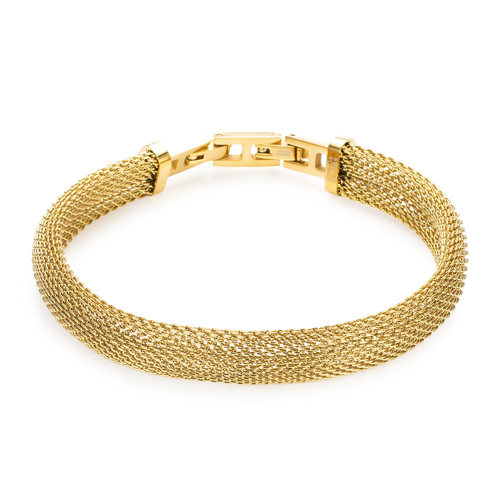 STEFFEN SCHRAUT Mesh-Armband poliert Länge ca. 19,5cm Edelstahl
