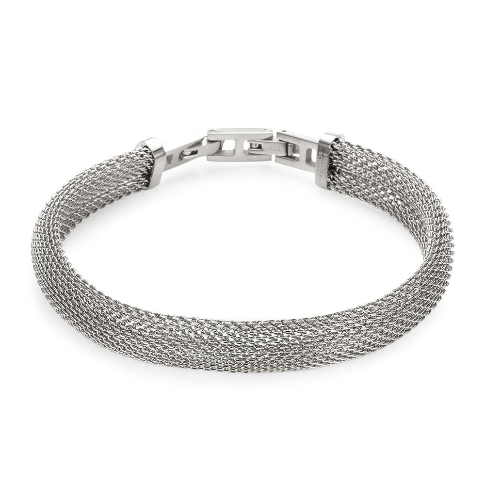 STEFFEN SCHRAUT Mesh-Armband poliert Länge ca. 19,5cm Edelstahl