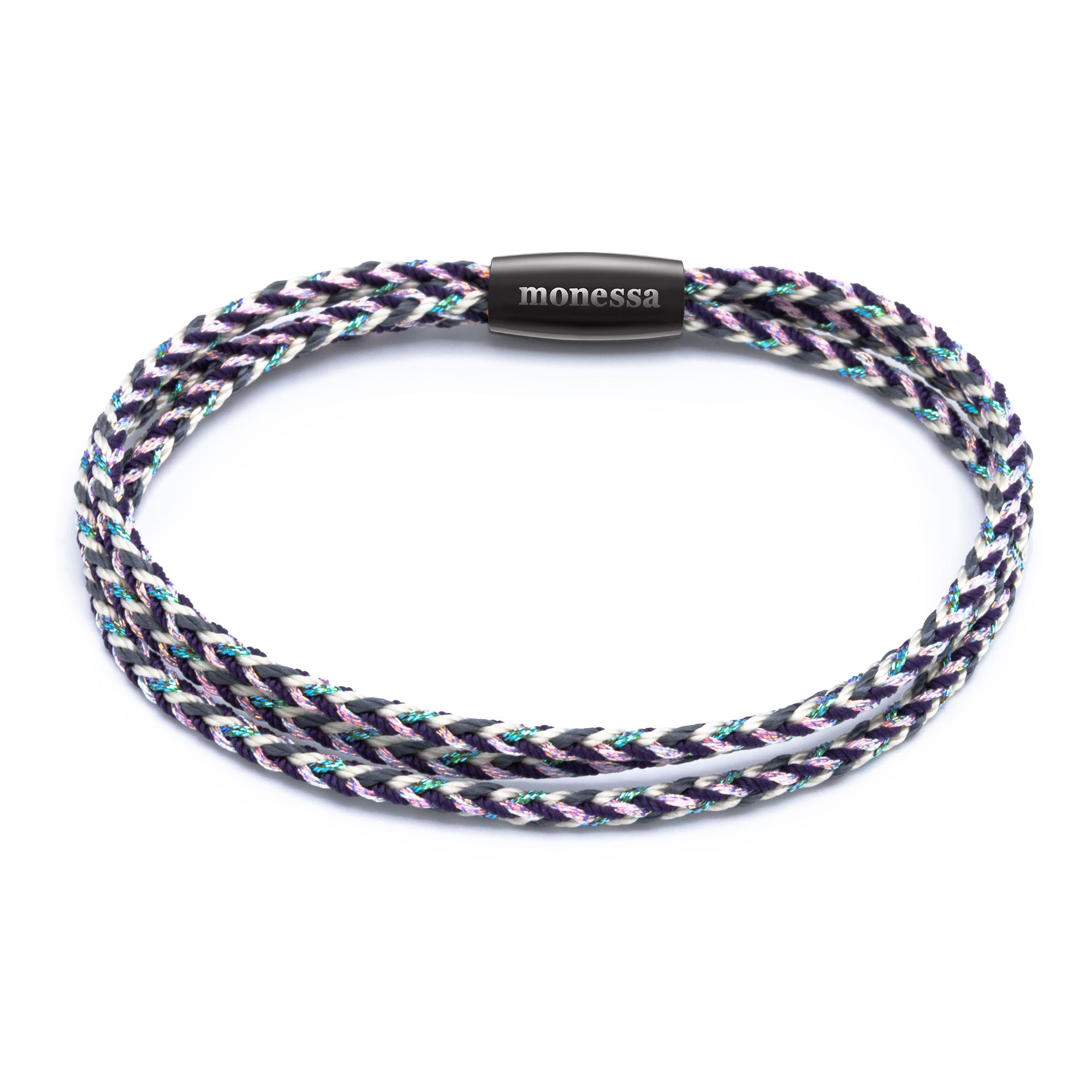MONESSA Armband geflochten Magnetverschluss Nylon