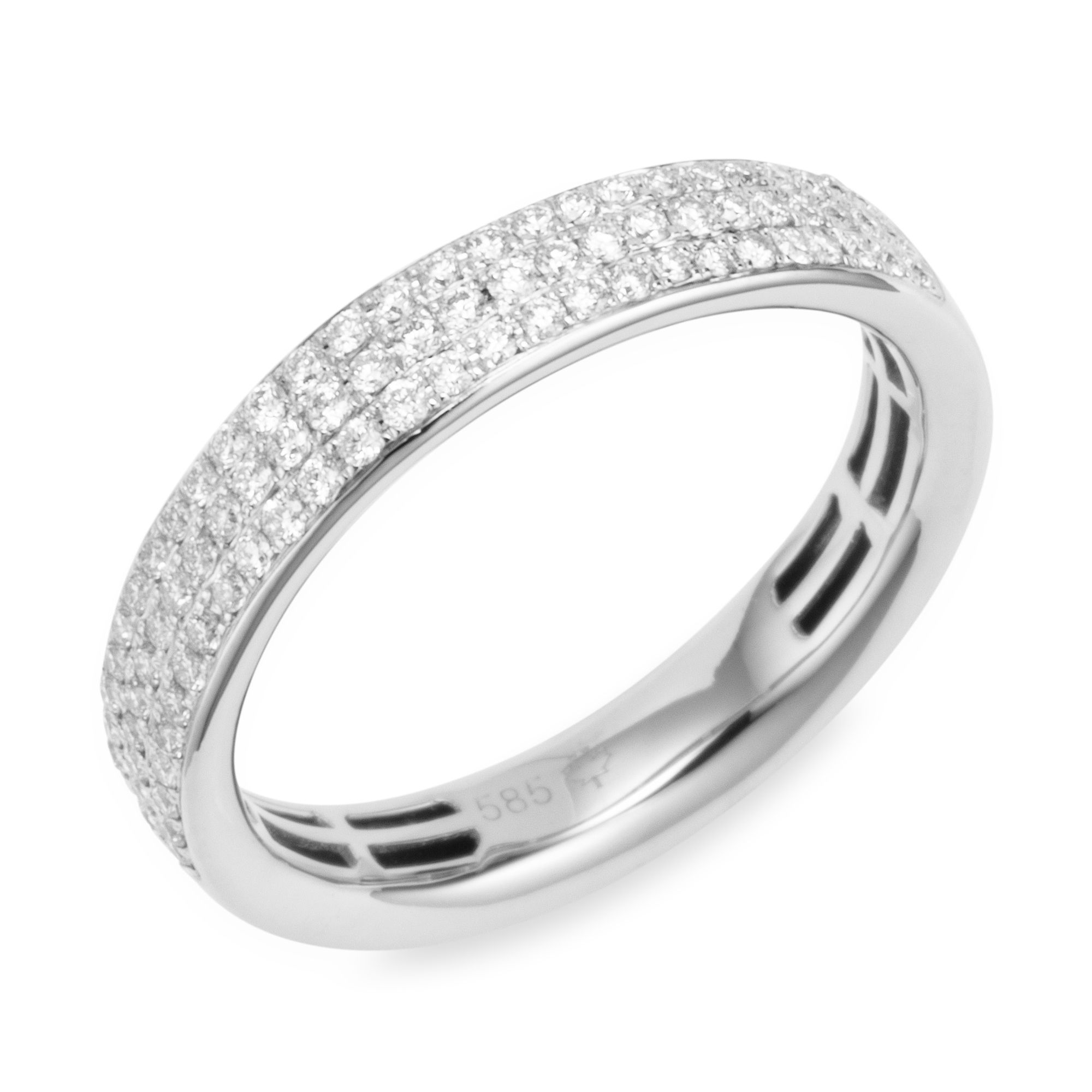 CANADIAN DIAMONDS Ring 81 Brillanten zus. ca. 0,33ct Gold 585