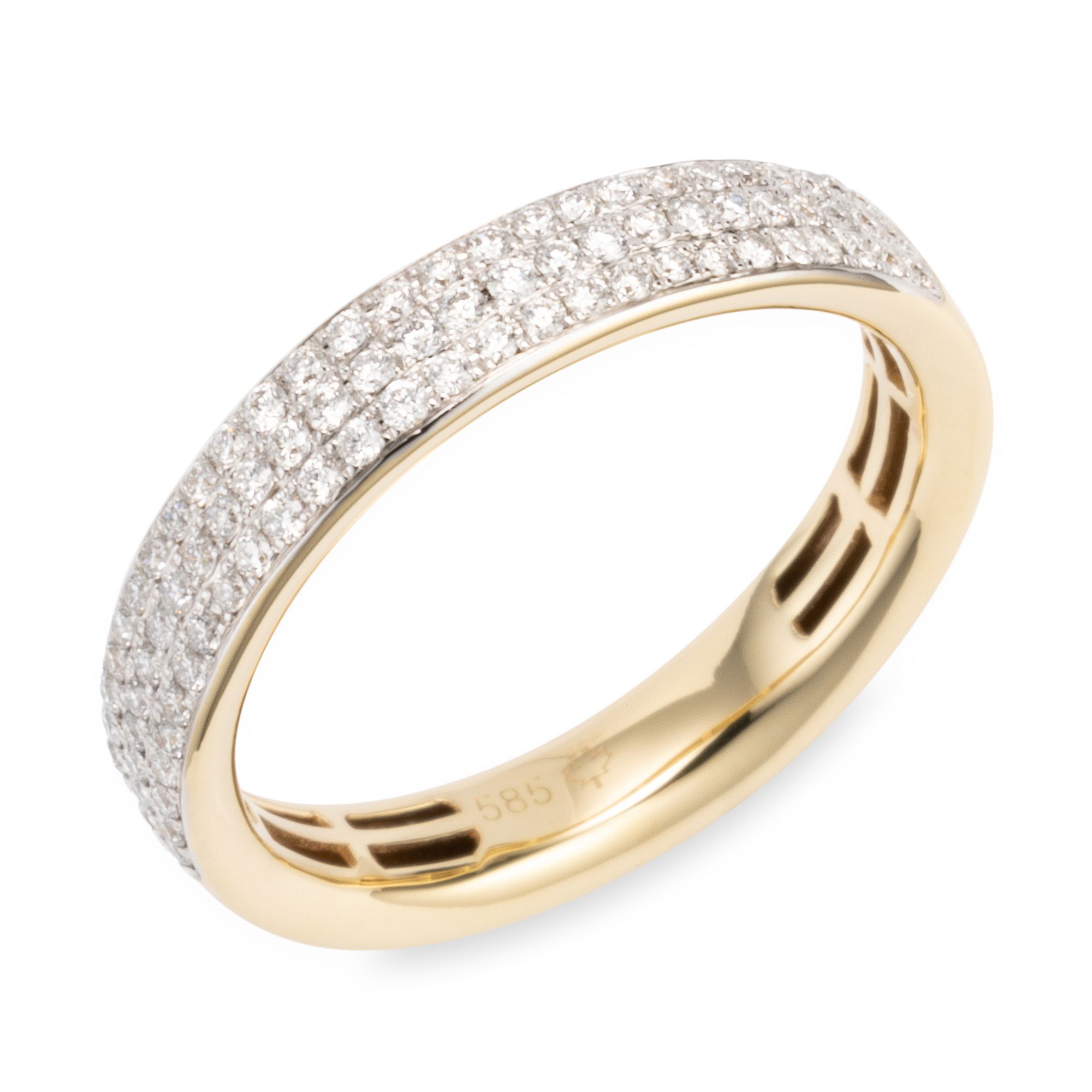 CANADIAN DIAMONDS Ring 81 Brillanten zus. ca. 0,33ct Gold 585