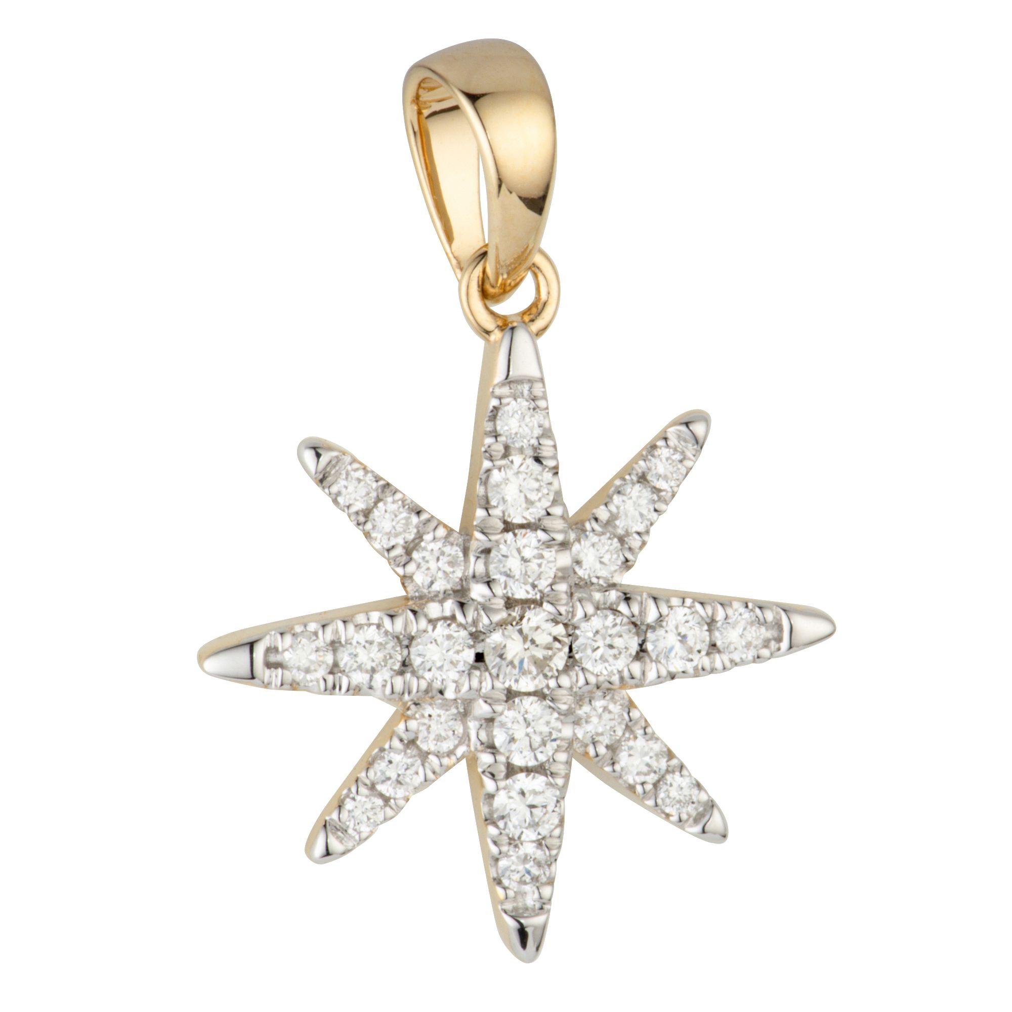 DIAMOUR Anhänger 25 Brillanten zus. ca. 0,17ct Gold 585