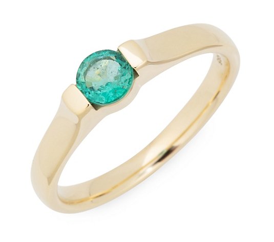 ROYELLE Smaragd Ring ca. 0,30ct Gold 585