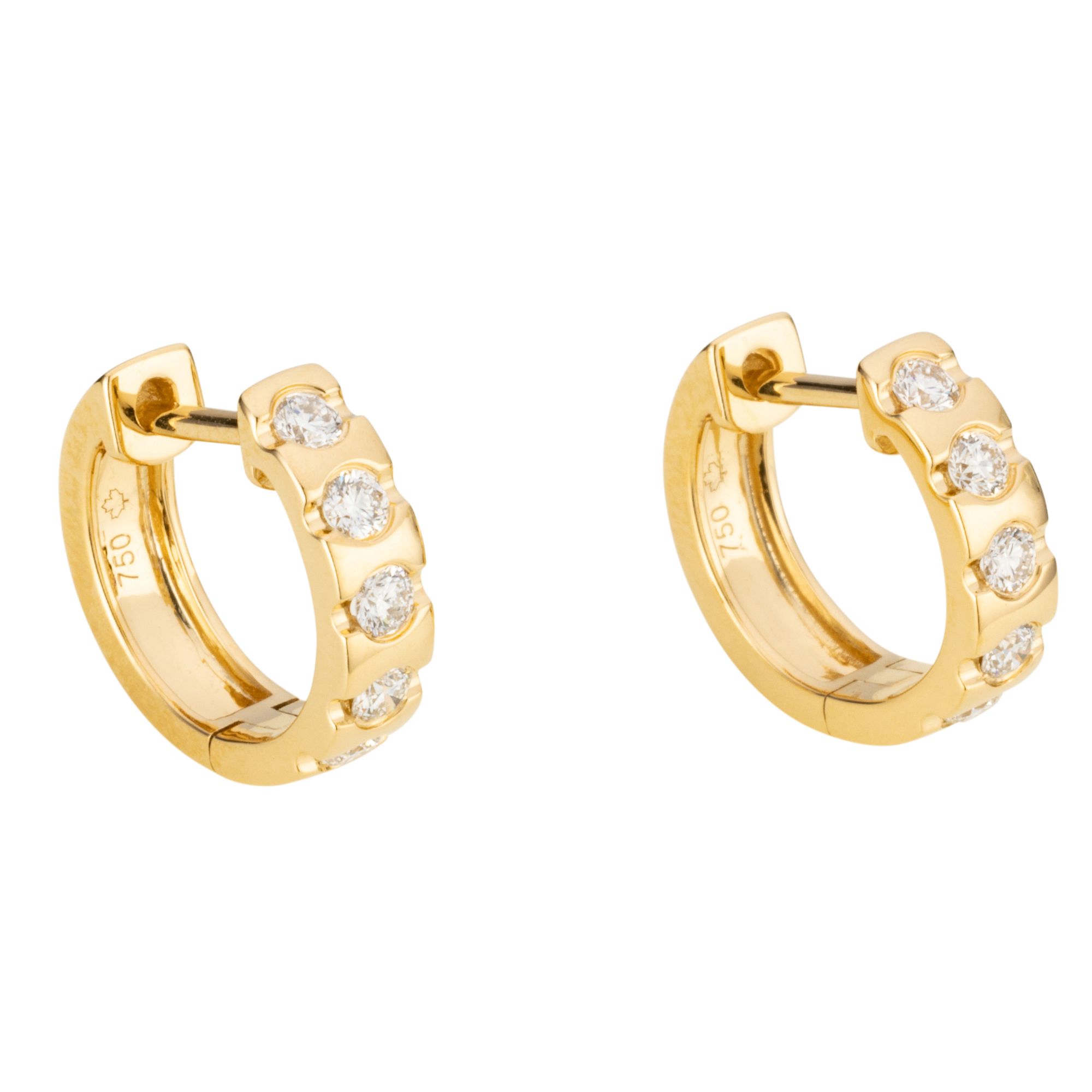 Canadian Diamonds Creolen Brillanten Ct Hfw Lupenrein Gold Qvc De