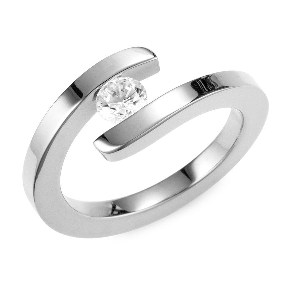 STEFFEN SCHRAUT Ring 1 Zirkonia poliert Edelstahl