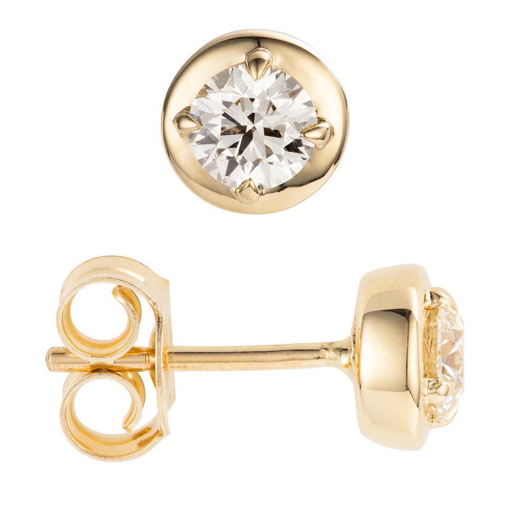 DIAMOUR Ohrstecker 2 Brillanten zus. ca. 0,50ct Gold 585