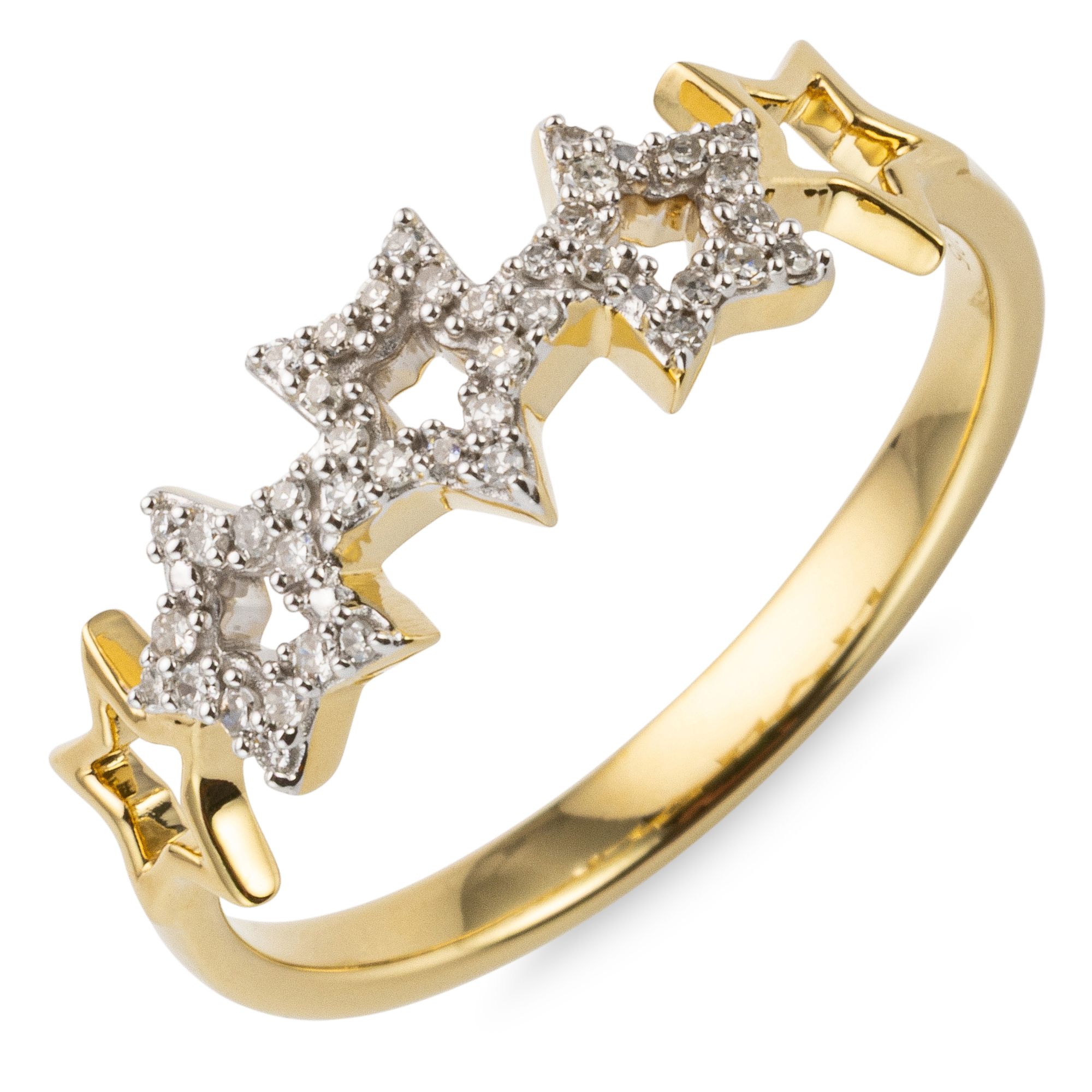 DIAMOUR Ring 41 Diamanten zus. ca. 0,10ct Silber 925