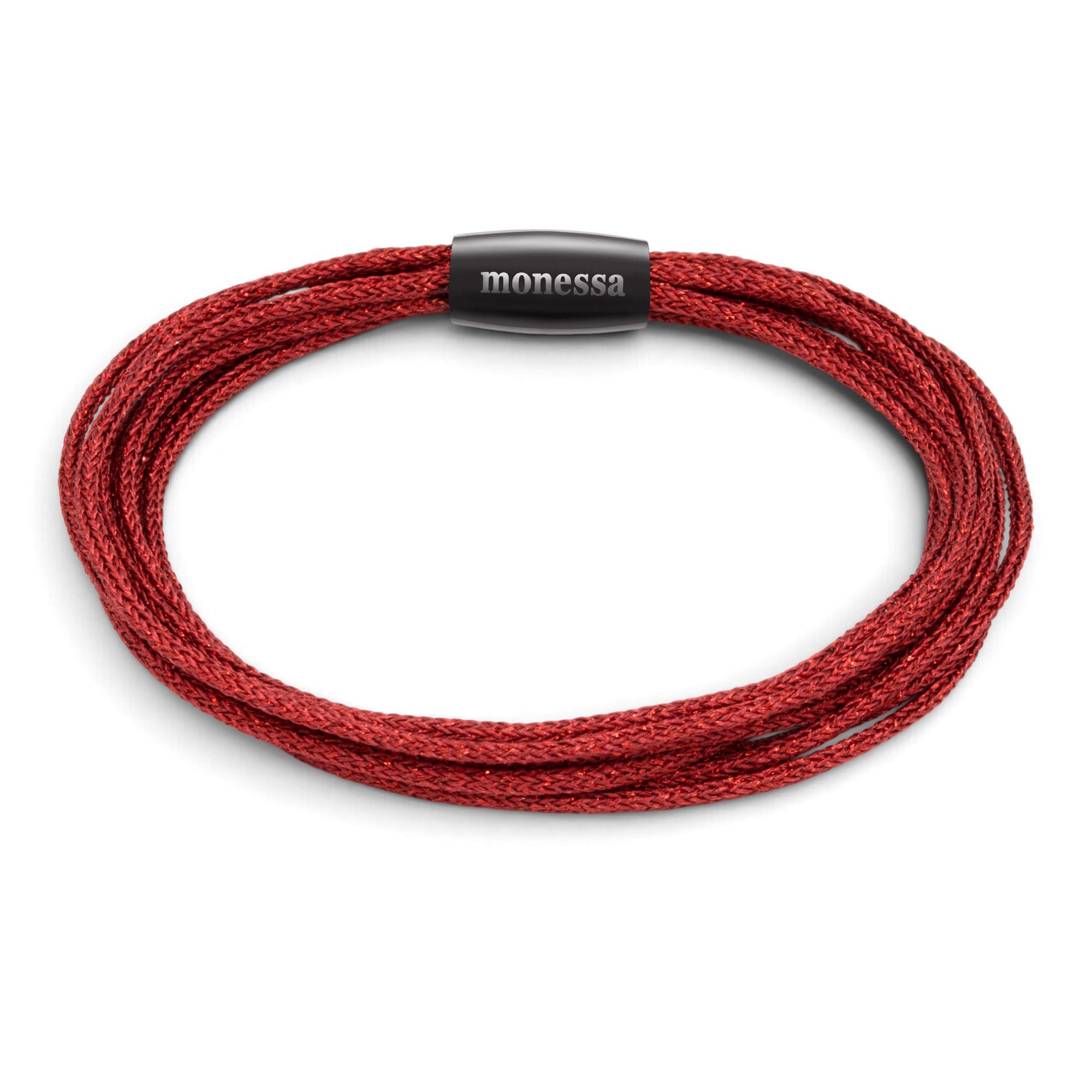 MONESSA Armband Magnetverschluss Nylon Schmuckkarte